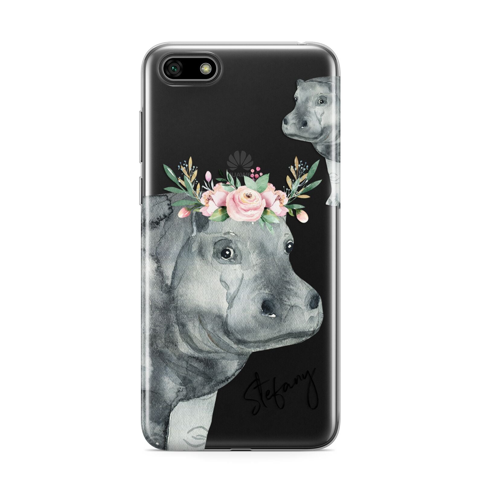 Personalised Hippopotamus Huawei Y5 Prime 2018 Phone Case