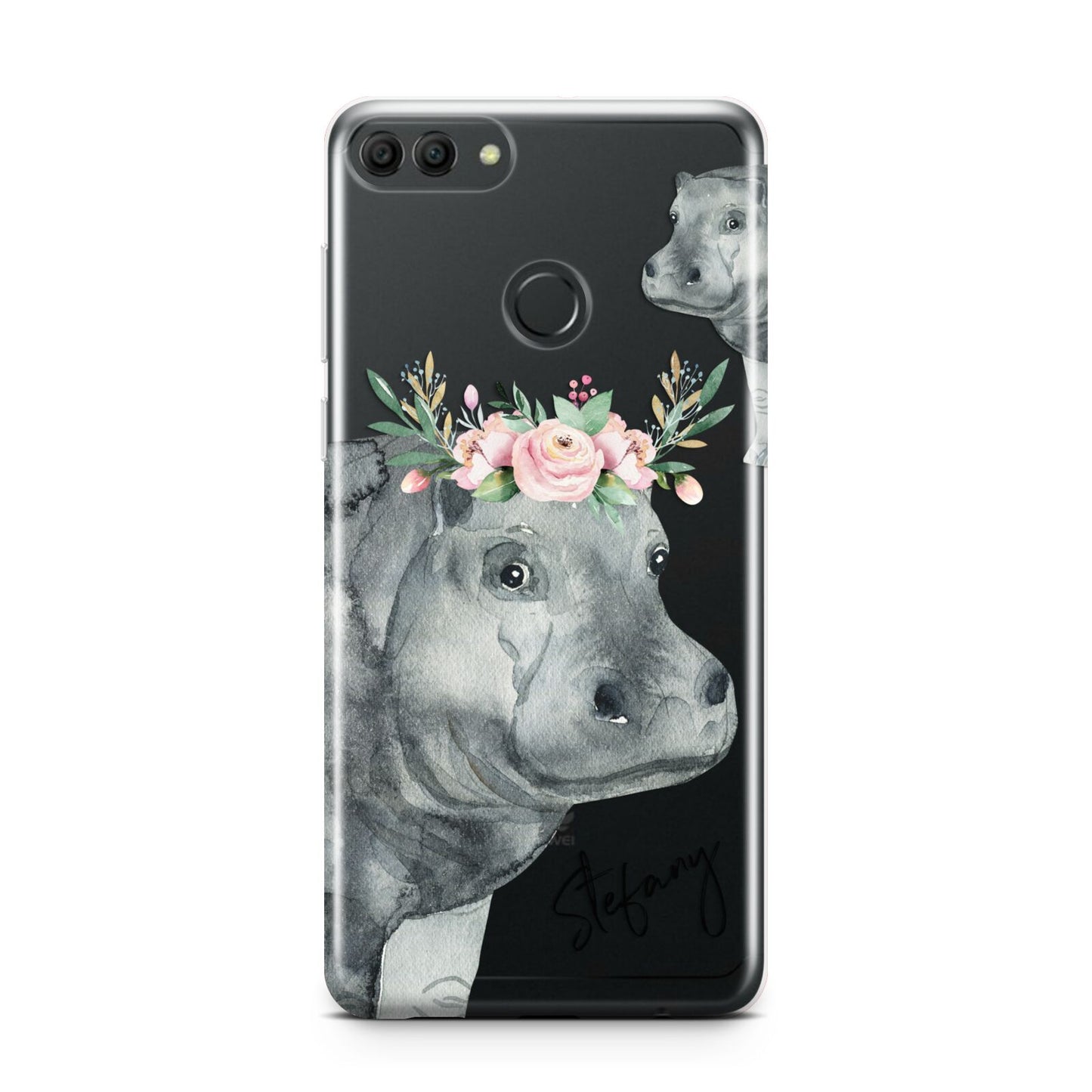 Personalised Hippopotamus Huawei Y9 2018