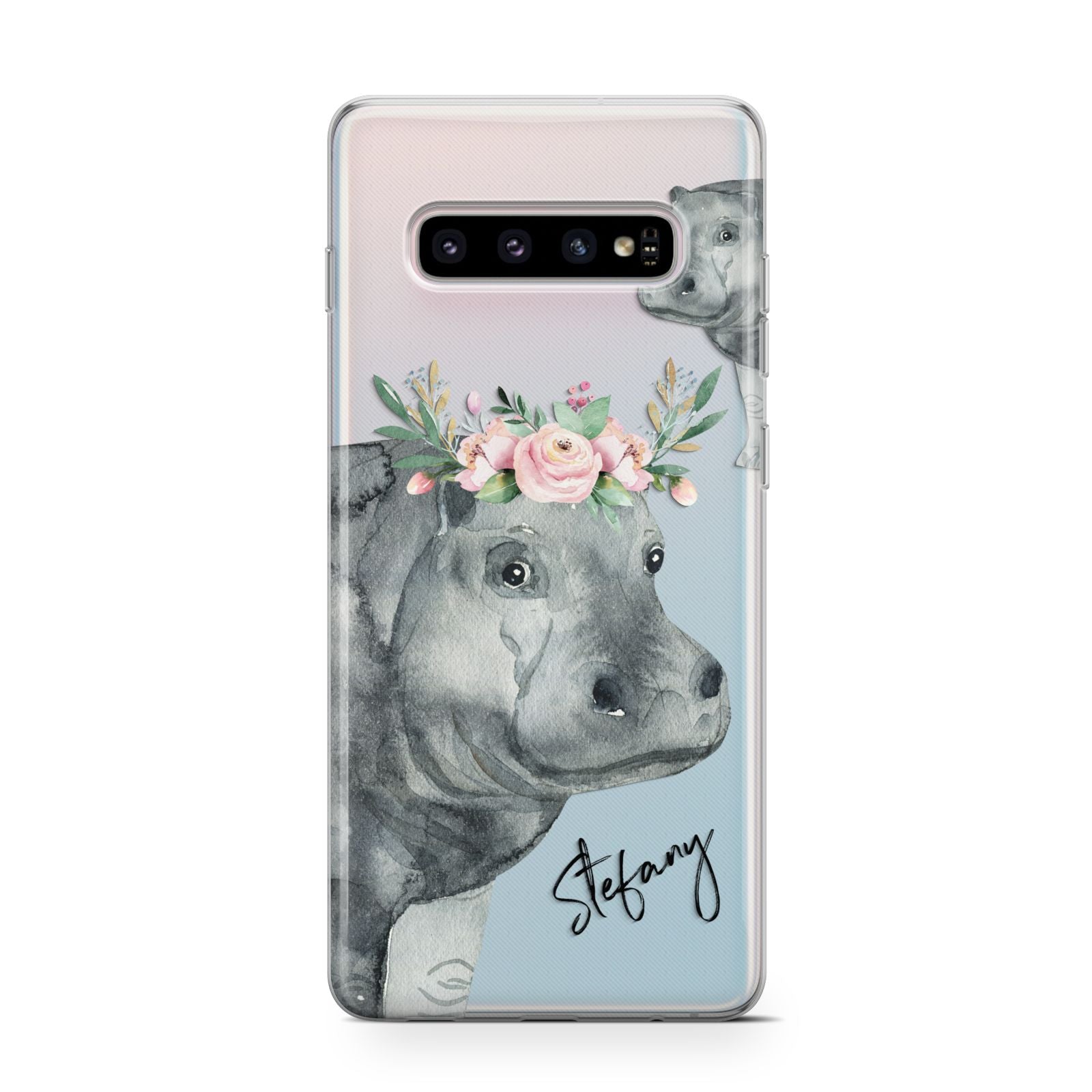 Personalised Hippopotamus Samsung Galaxy Case Dyefor