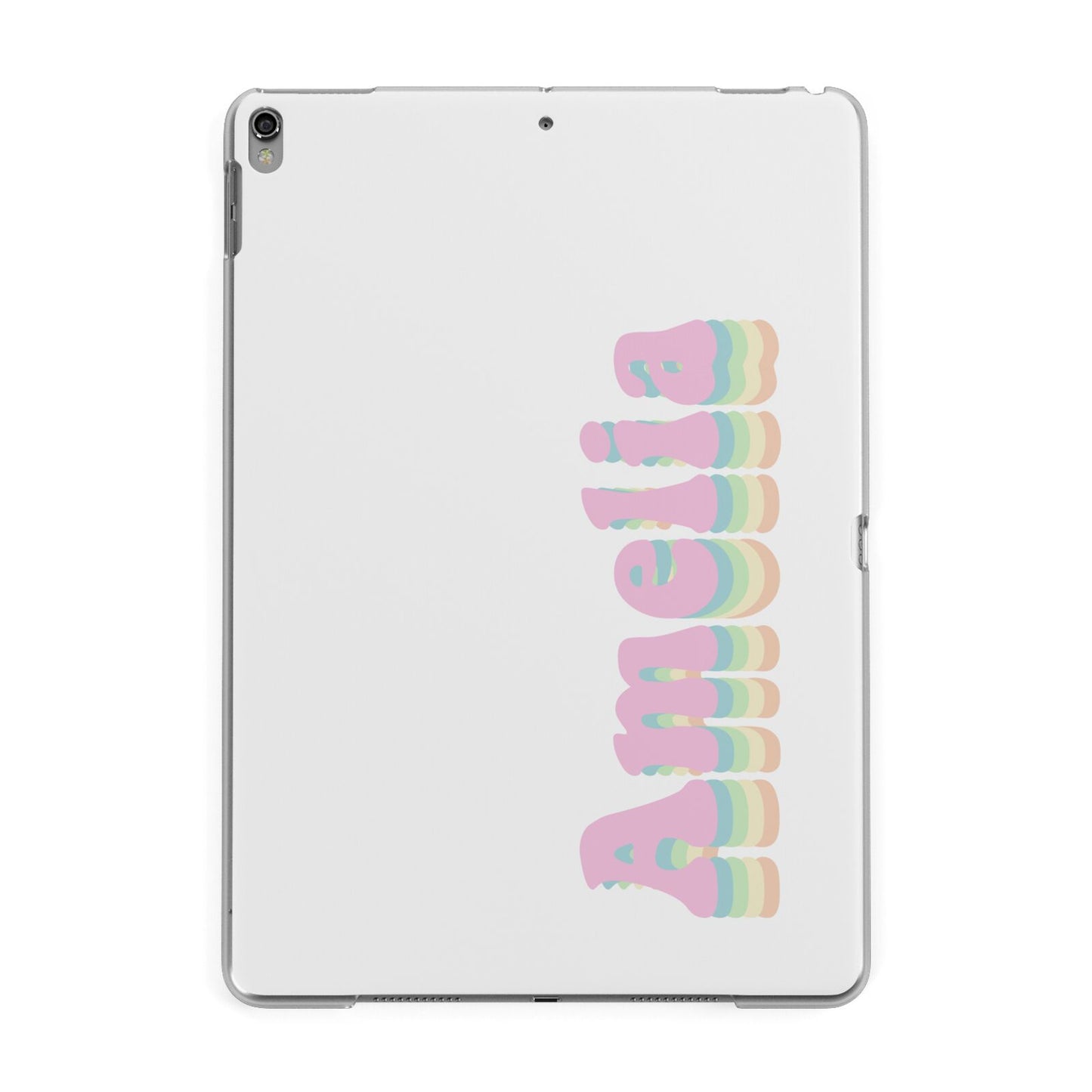 Personalised Hippy Name Apple iPad Grey Case