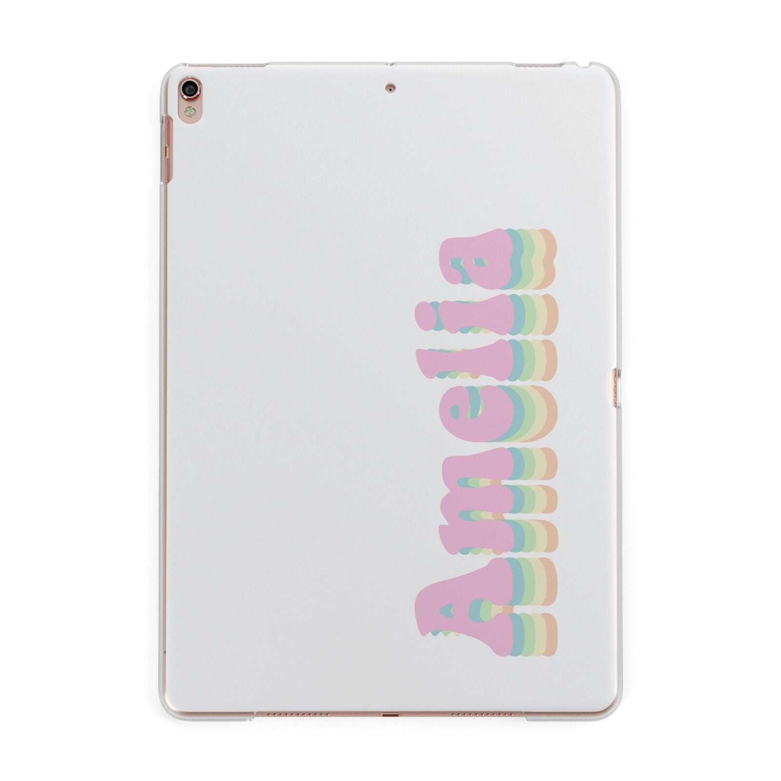 Personalised Hippy Name Apple iPad Rose Gold Case