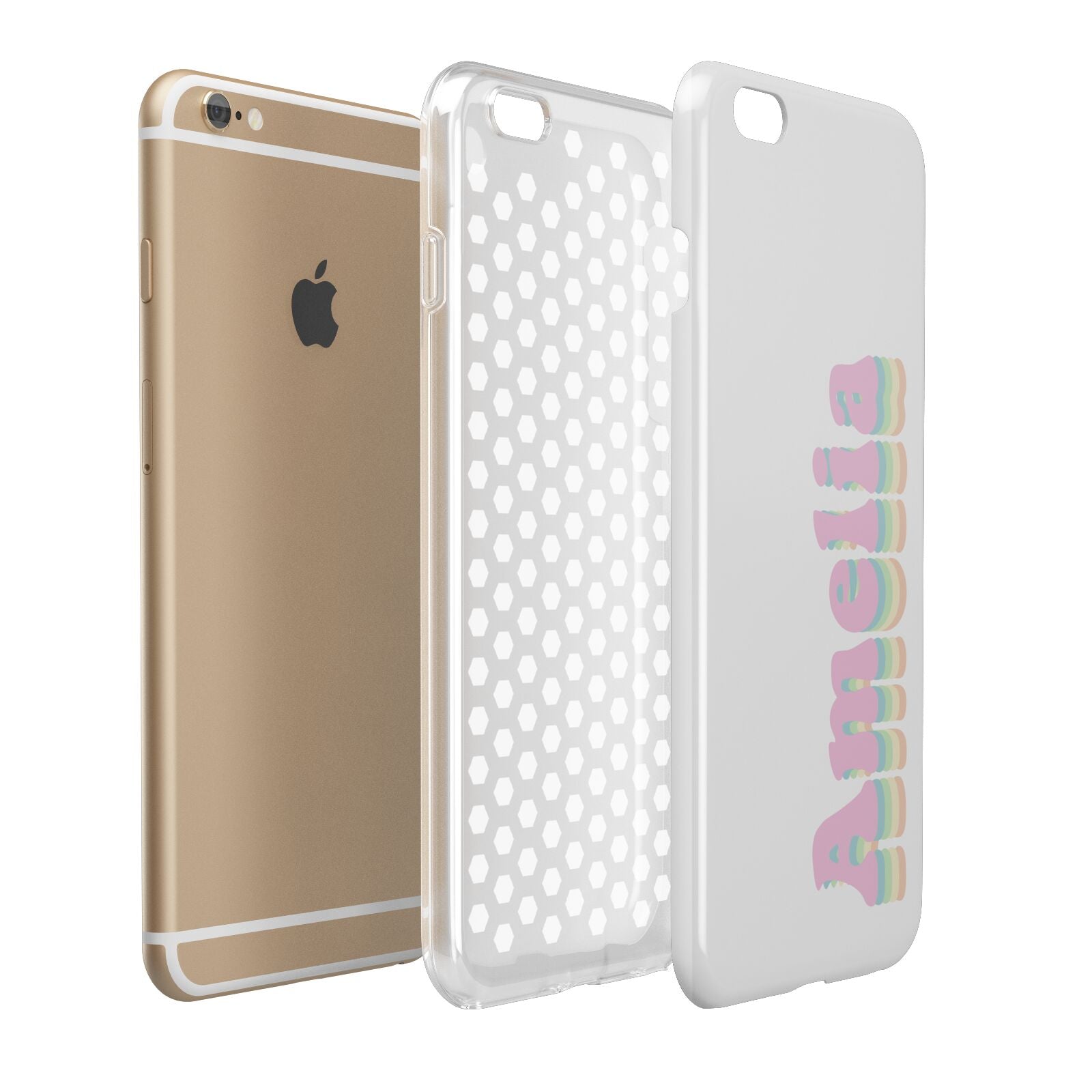 Personalised Hippy Name Apple iPhone 6 Plus 3D Tough Case Expand Detail Image