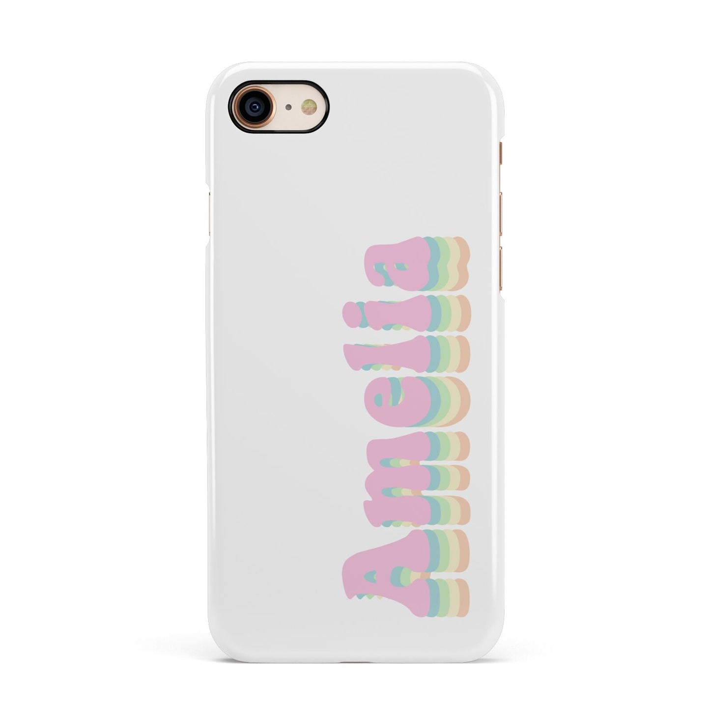 Personalised Hippy Name Apple iPhone 7 8 3D Snap Case