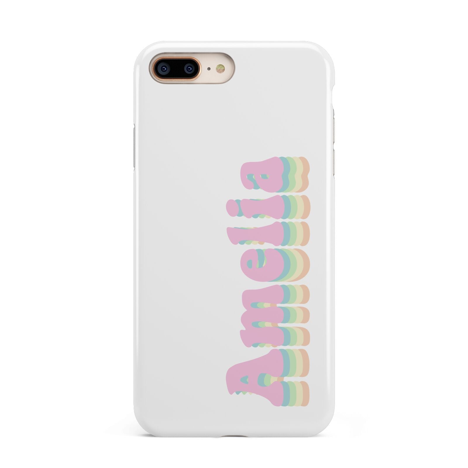 Personalised Hippy Name Apple iPhone 7 8 Plus 3D Tough Case