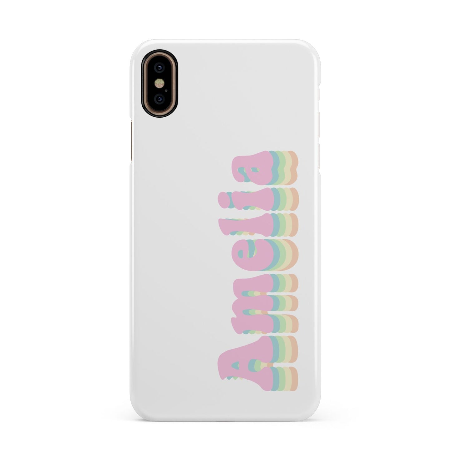 Personalised Hippy Name Apple iPhone Xs Max 3D Snap Case