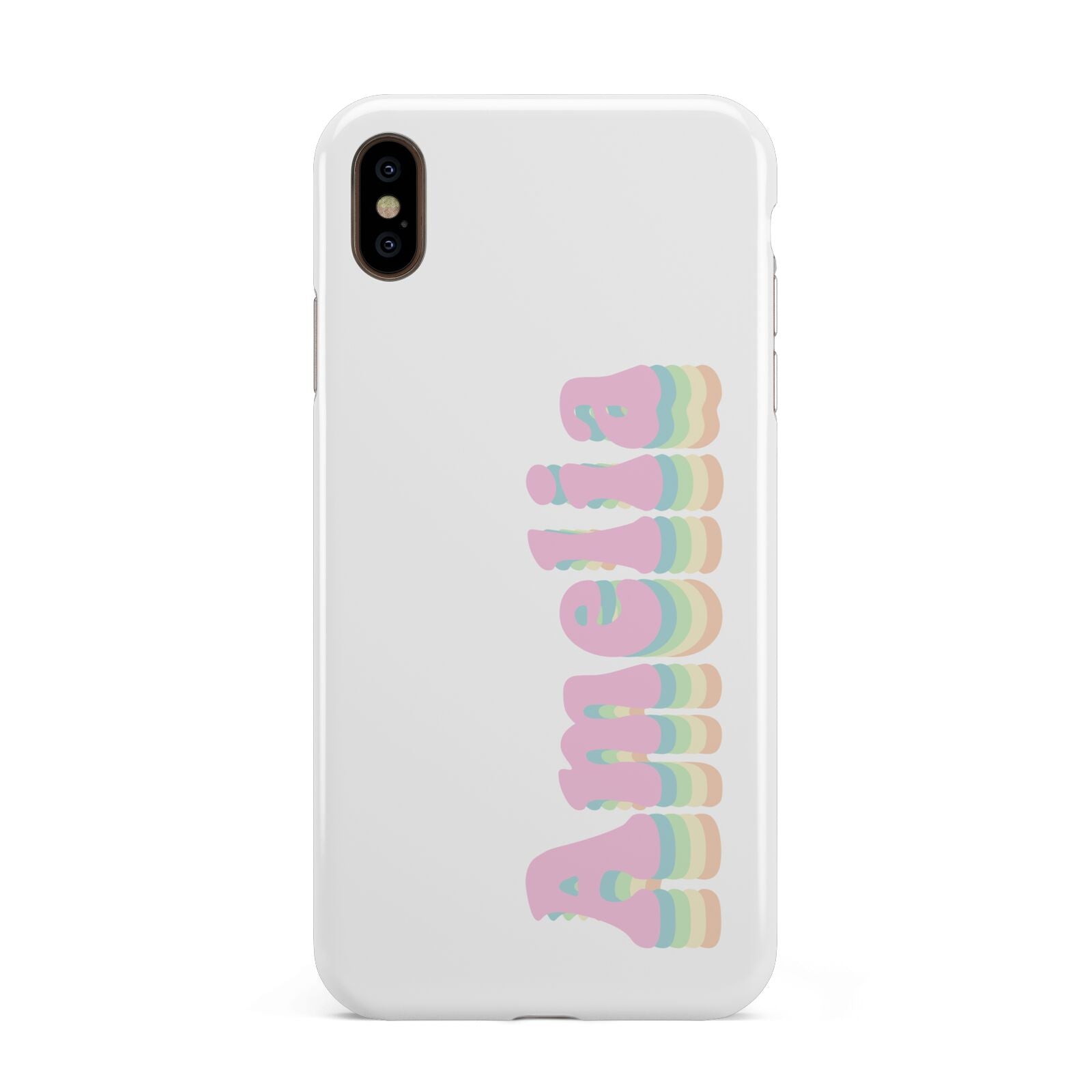 Personalised Hippy Name Apple iPhone Xs Max 3D Tough Case