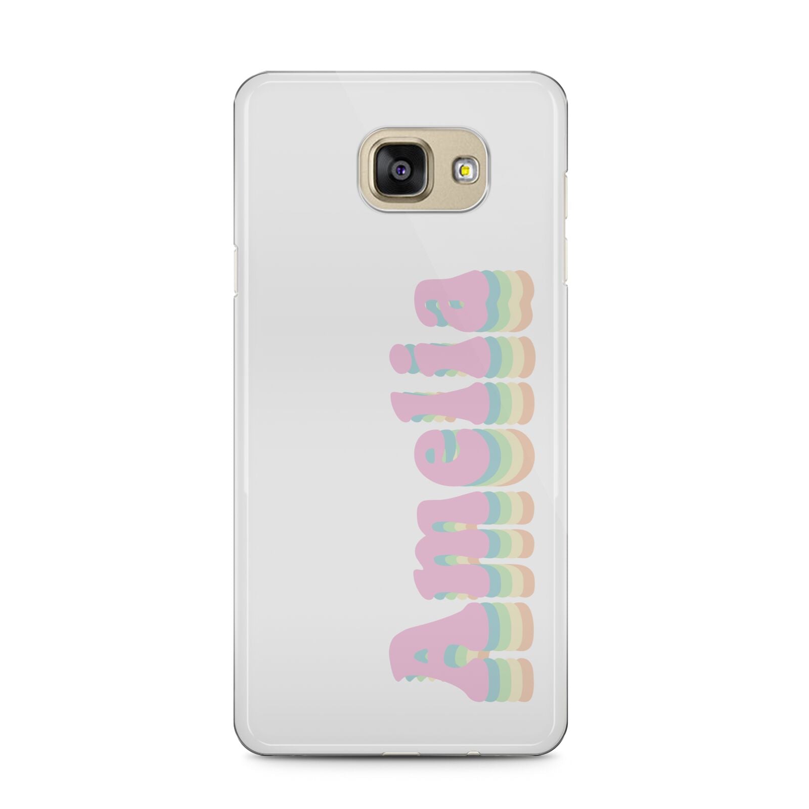 Personalised Hippy Name Samsung Galaxy A5 2016 Case on gold phone