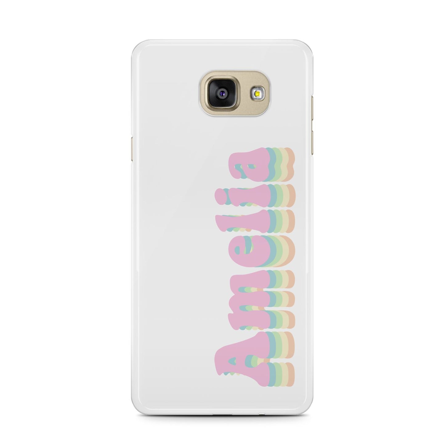 Personalised Hippy Name Samsung Galaxy A7 2016 Case on gold phone