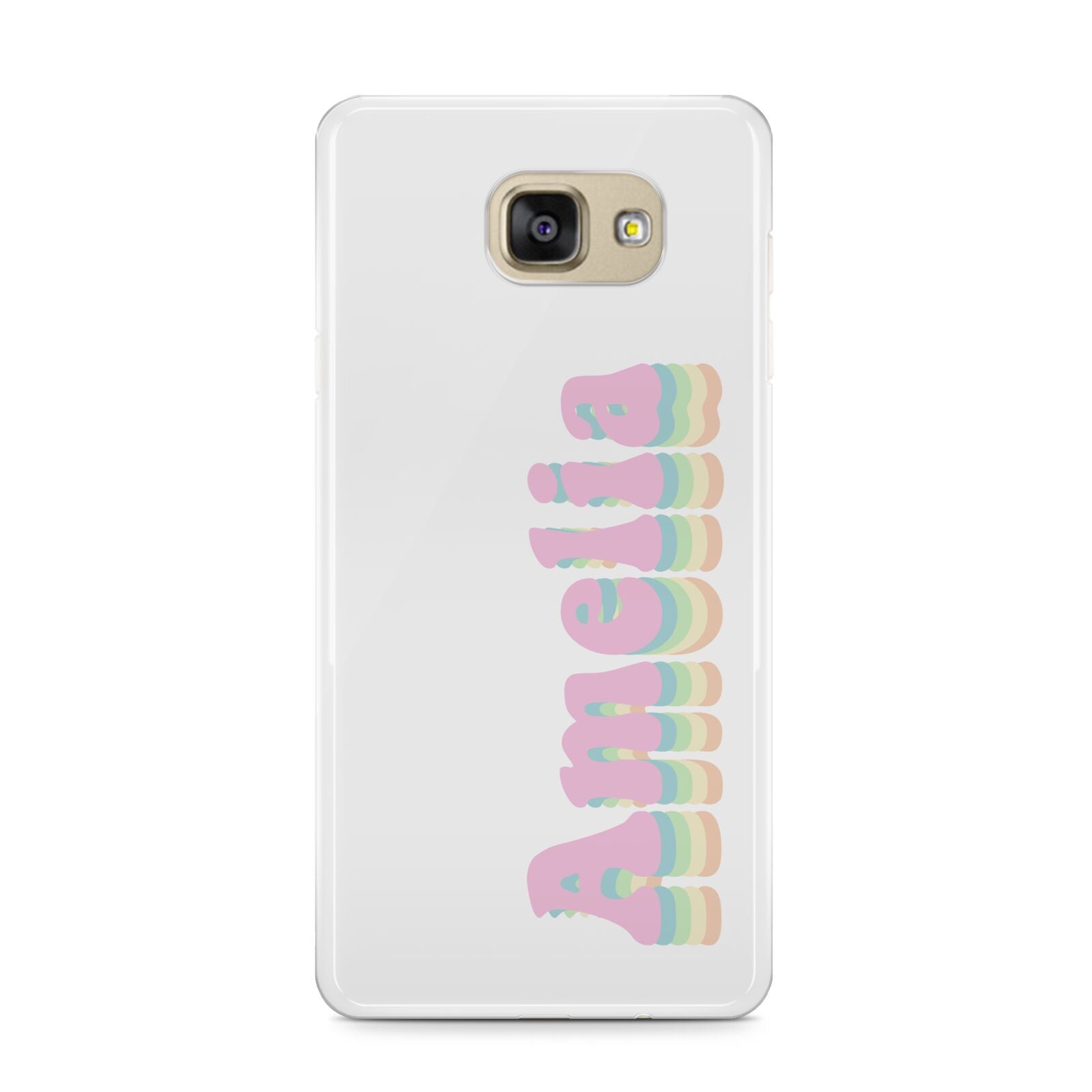 Personalised Hippy Name Samsung Galaxy A9 2016 Case on gold phone