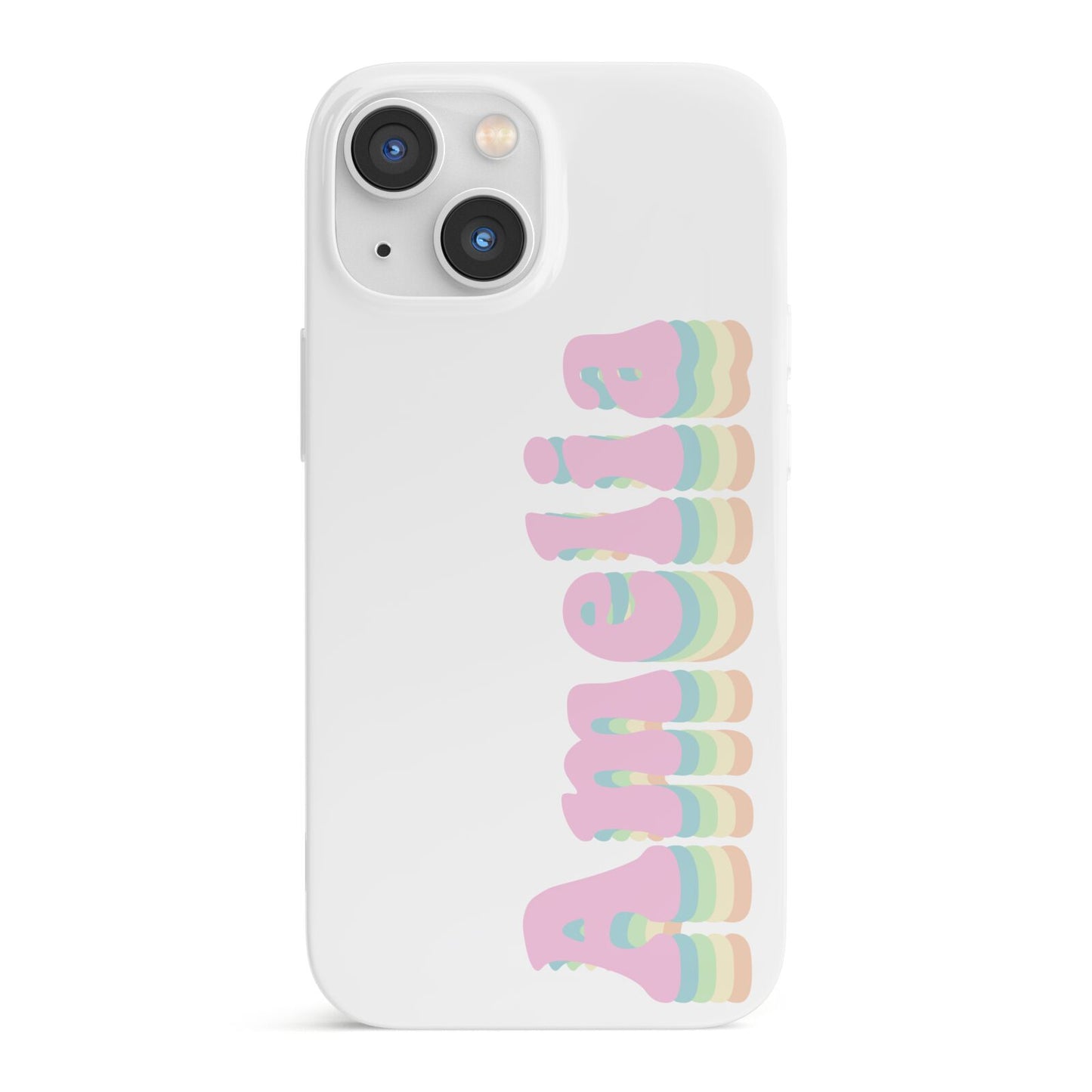 Personalised Hippy Name iPhone 13 Mini Full Wrap 3D Snap Case