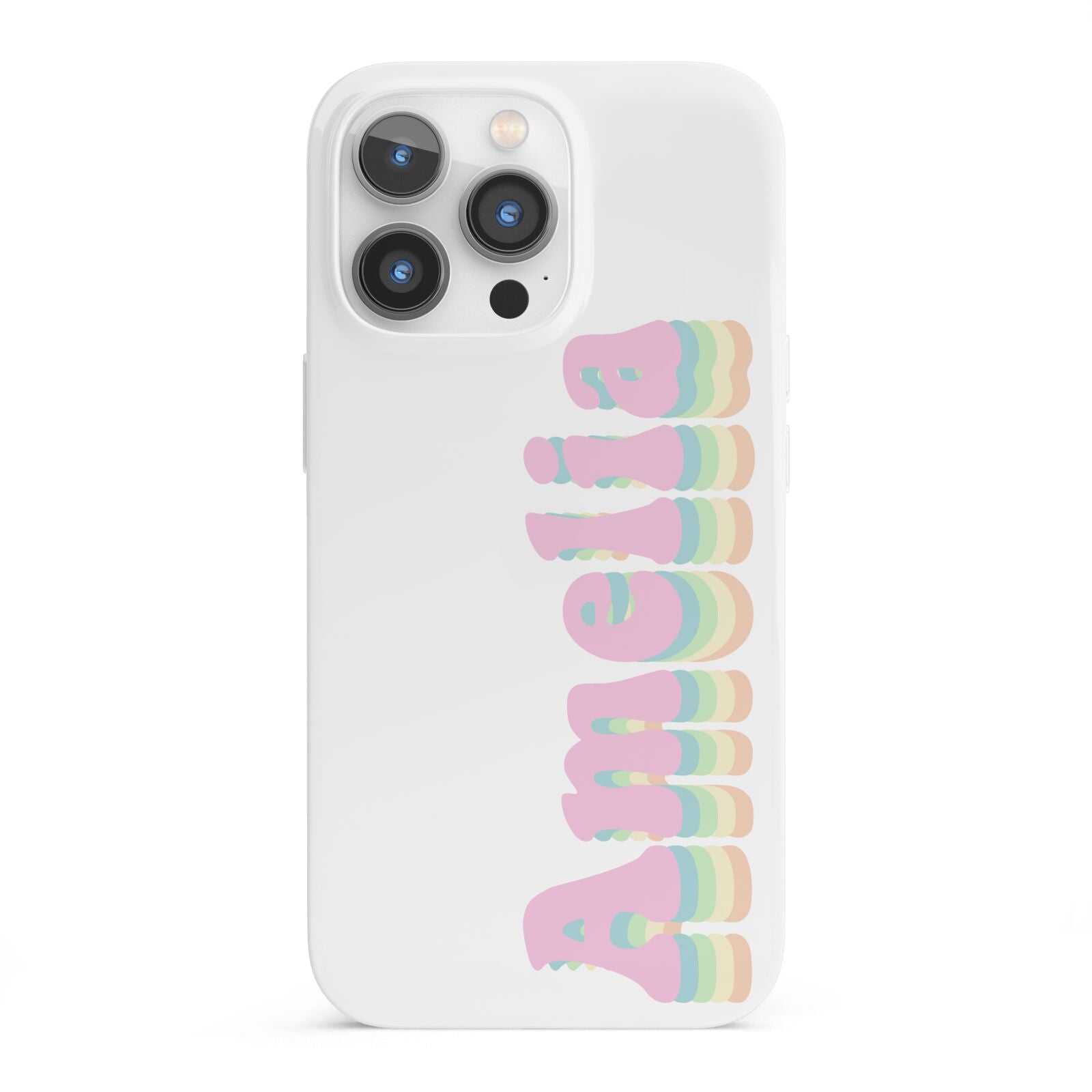 Personalised Hippy Name iPhone 13 Pro Full Wrap 3D Snap Case