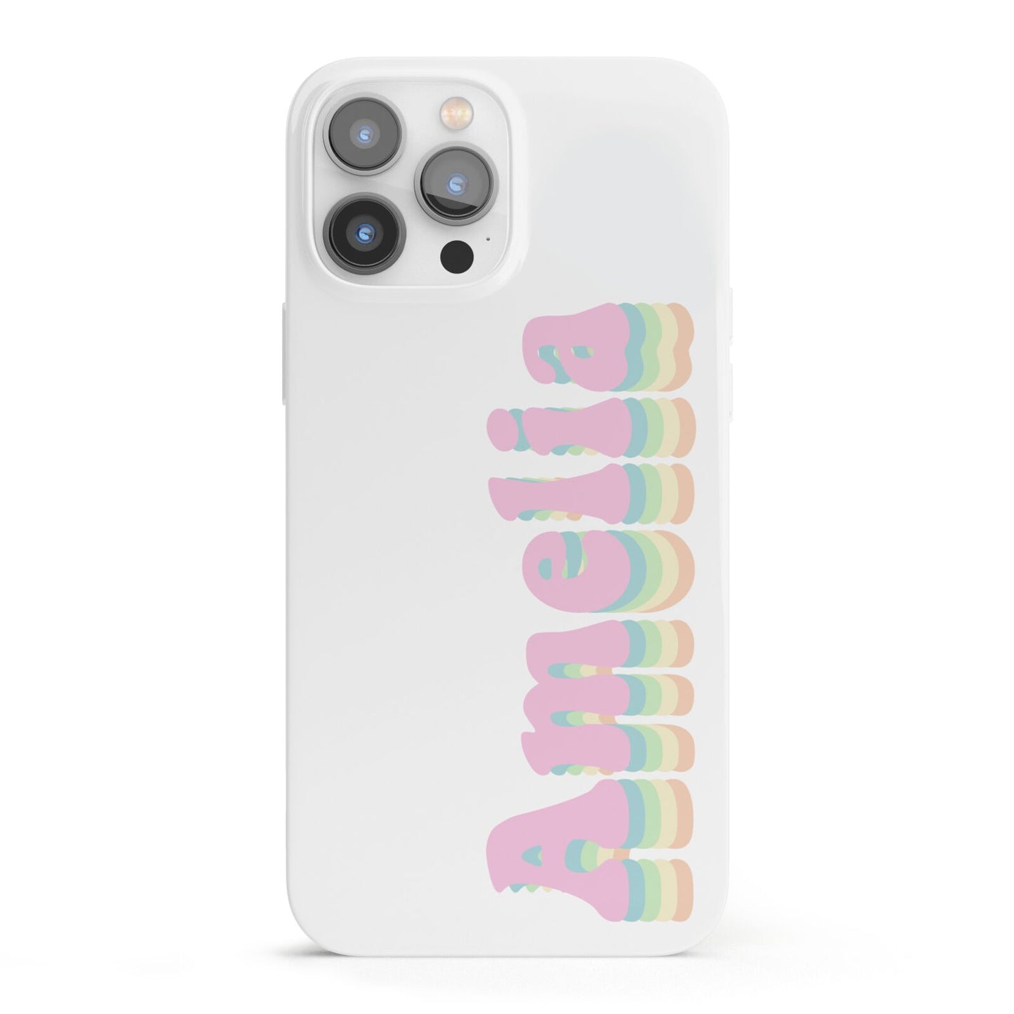 Personalised Hippy Name iPhone 13 Pro Max Full Wrap 3D Snap Case