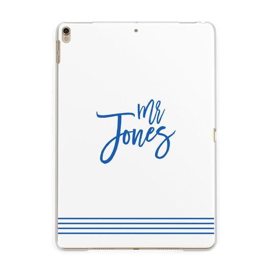 Personalised His Apple iPad Gold Case