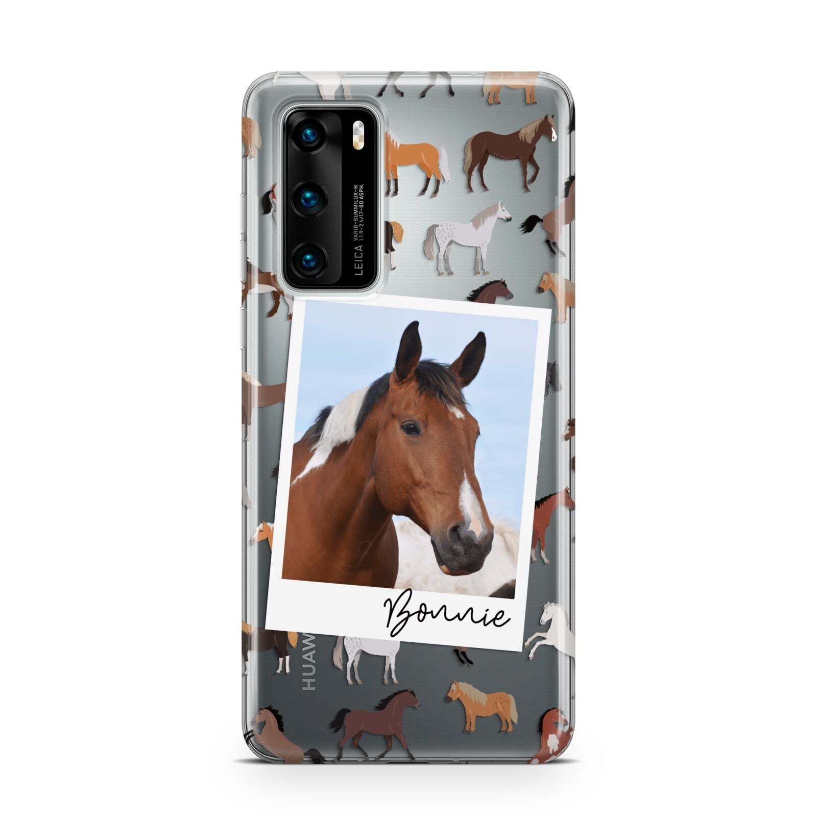 Personalised Horse Photo Huawei P40 Phone Case