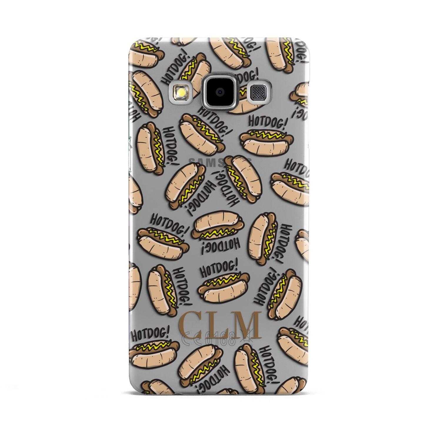 Personalised Hot Dog Initials Samsung Galaxy A5 Case