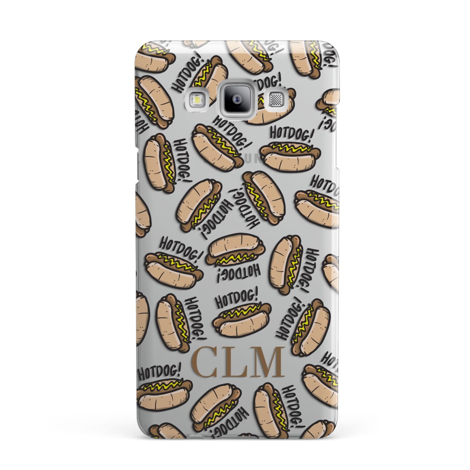 Personalised Hot Dog Initials Samsung Galaxy A7 2015 Case