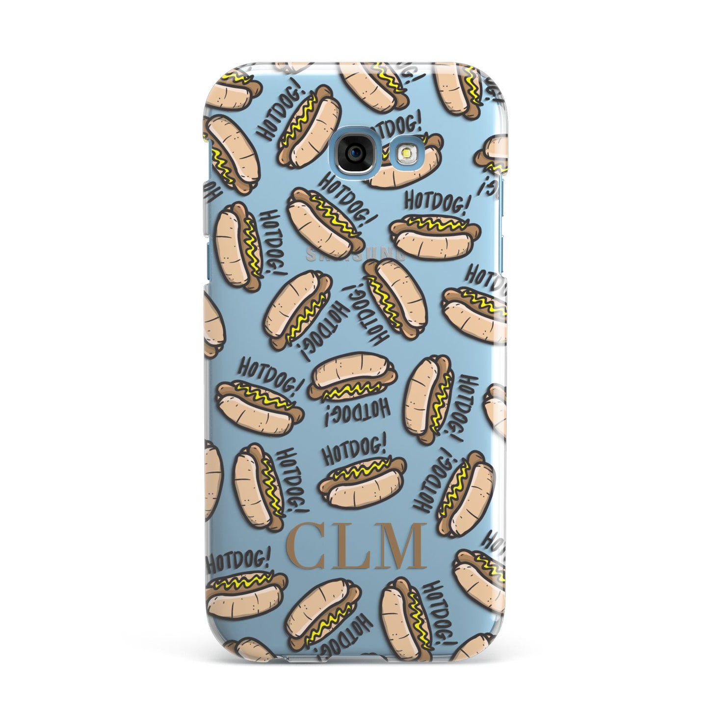 Personalised Hot Dog Initials Samsung Galaxy A7 2017 Case