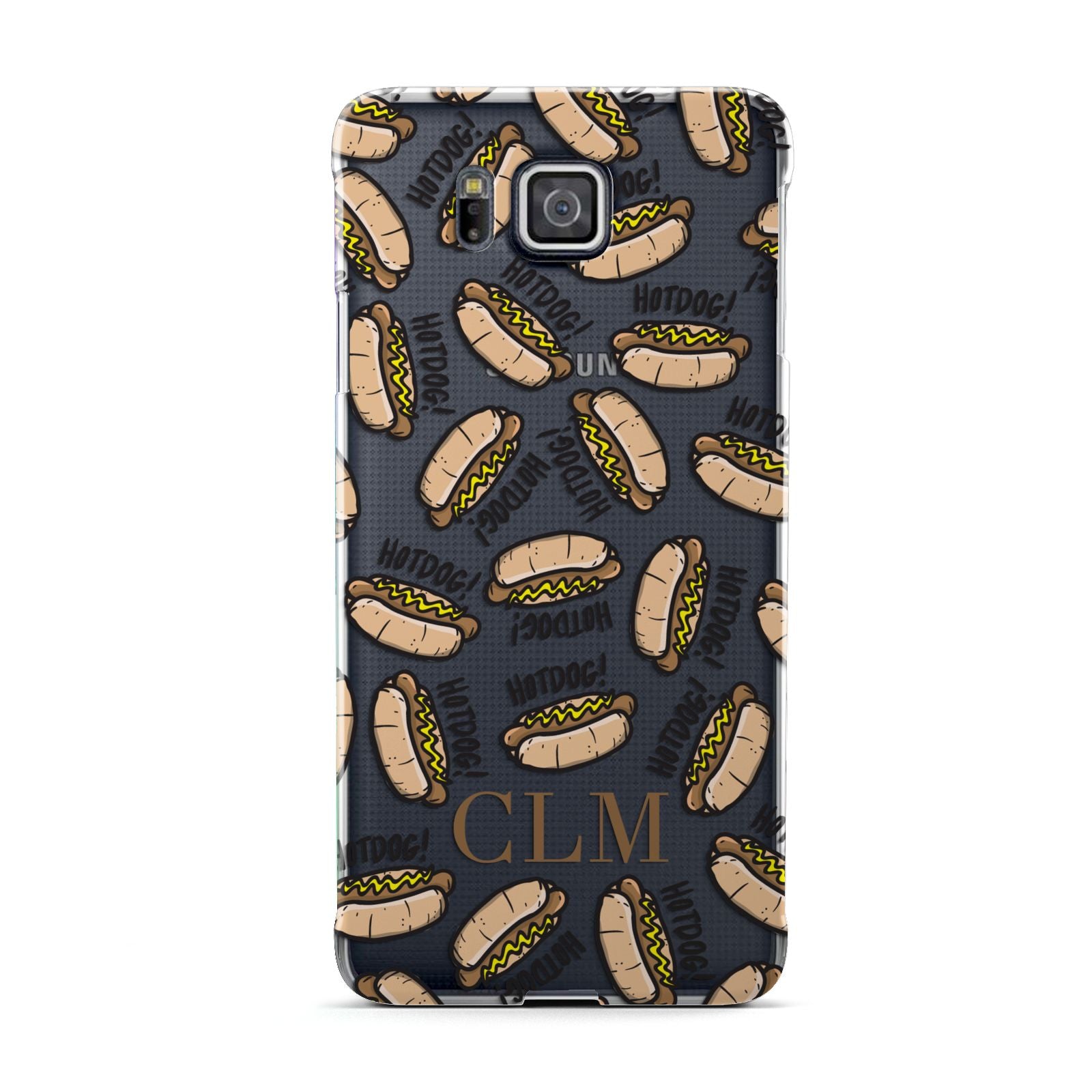 Personalised Hot Dog Initials Samsung Galaxy Alpha Case