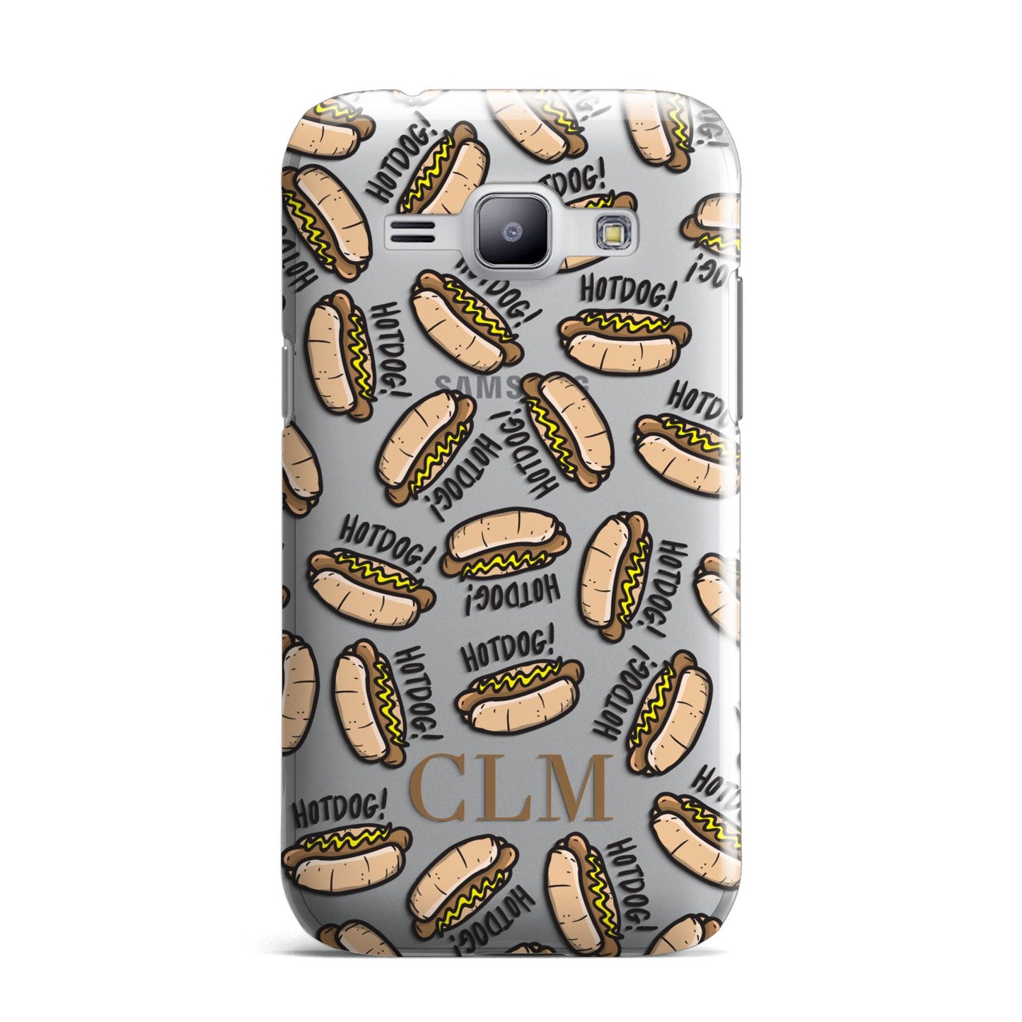 Personalised Hot Dog Initials Samsung Galaxy J1 2015 Case