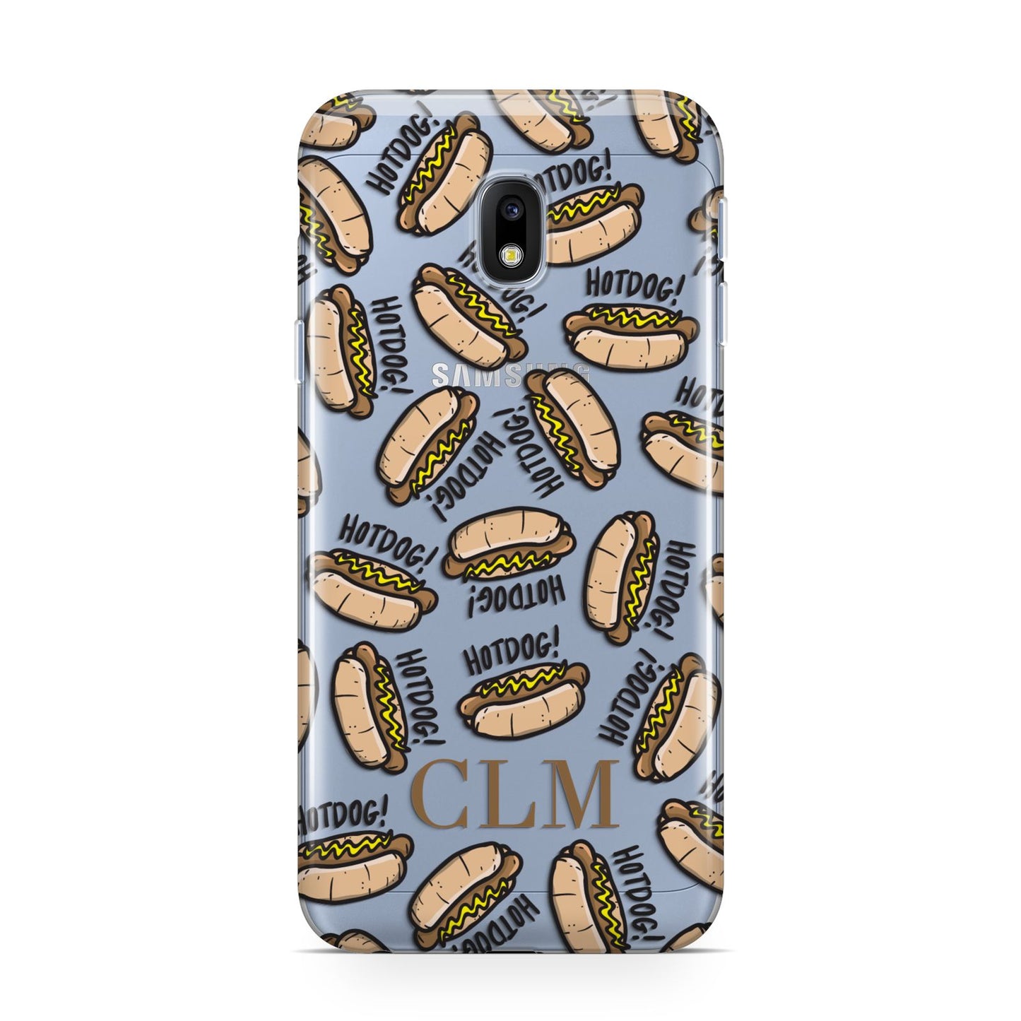 Personalised Hot Dog Initials Samsung Galaxy J3 2017 Case