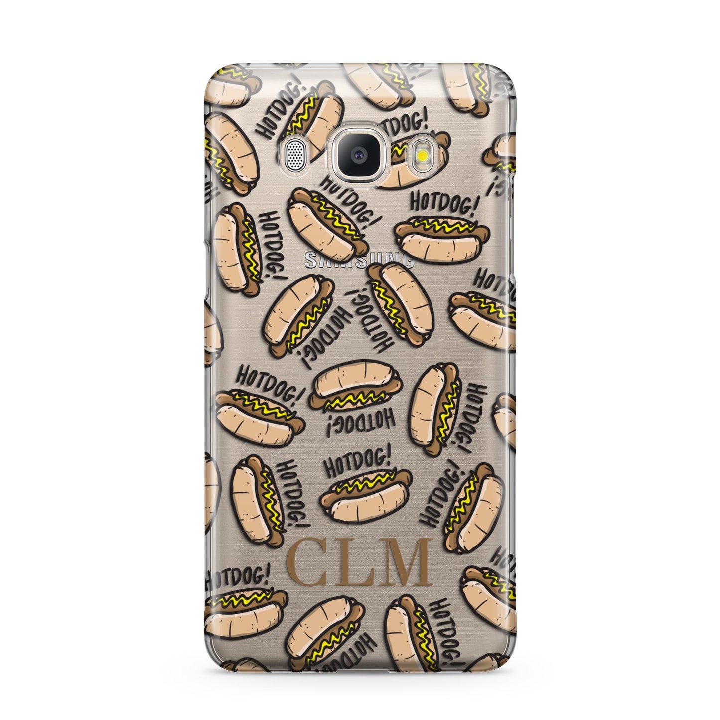 Personalised Hot Dog Initials Samsung Galaxy J5 2016 Case