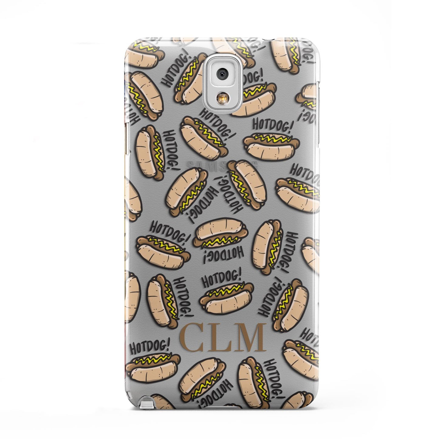 Personalised Hot Dog Initials Samsung Galaxy Note 3 Case