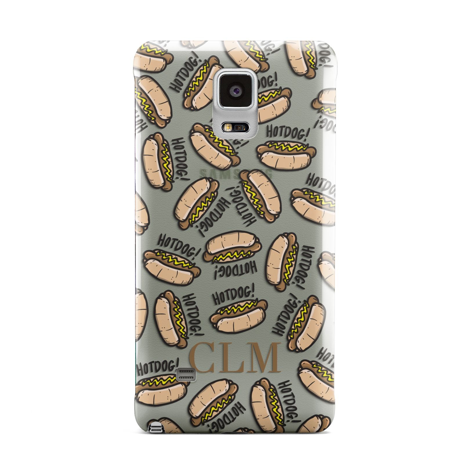 Personalised Hot Dog Initials Samsung Galaxy Note 4 Case