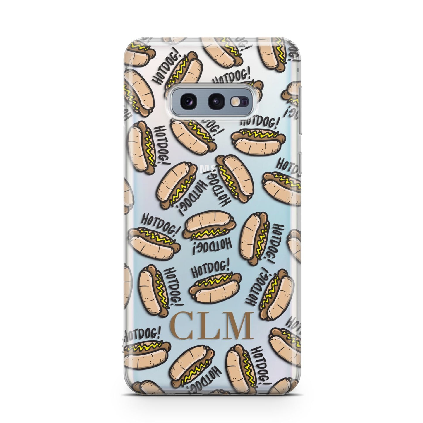 Personalised Hot Dog Initials Samsung Galaxy S10E Case