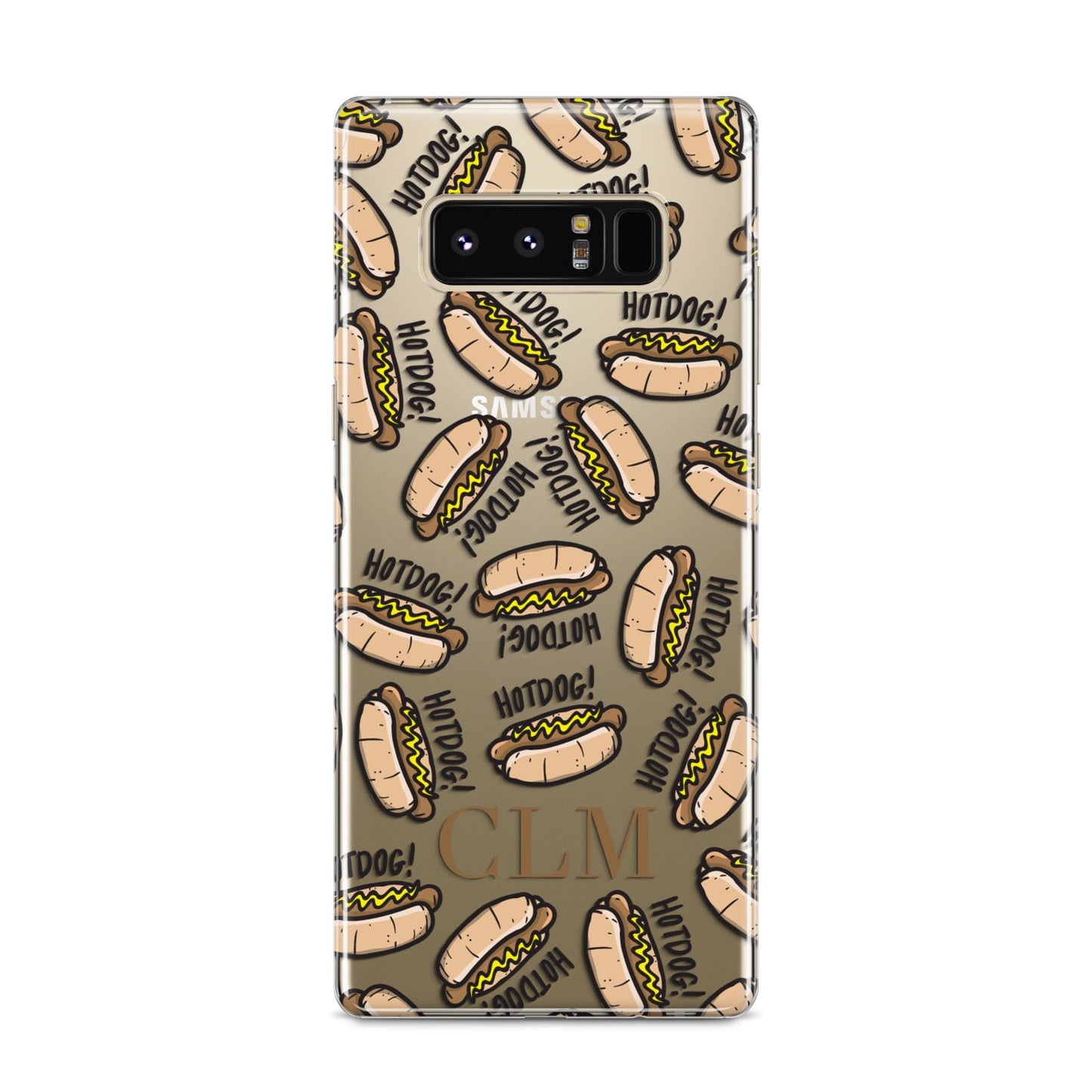 Personalised Hot Dog Initials Samsung Galaxy S8 Case