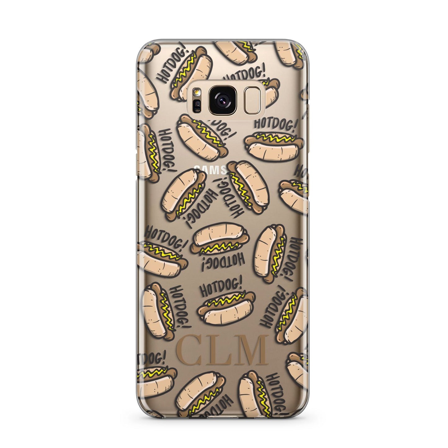 Personalised Hot Dog Initials Samsung Galaxy S8 Plus Case