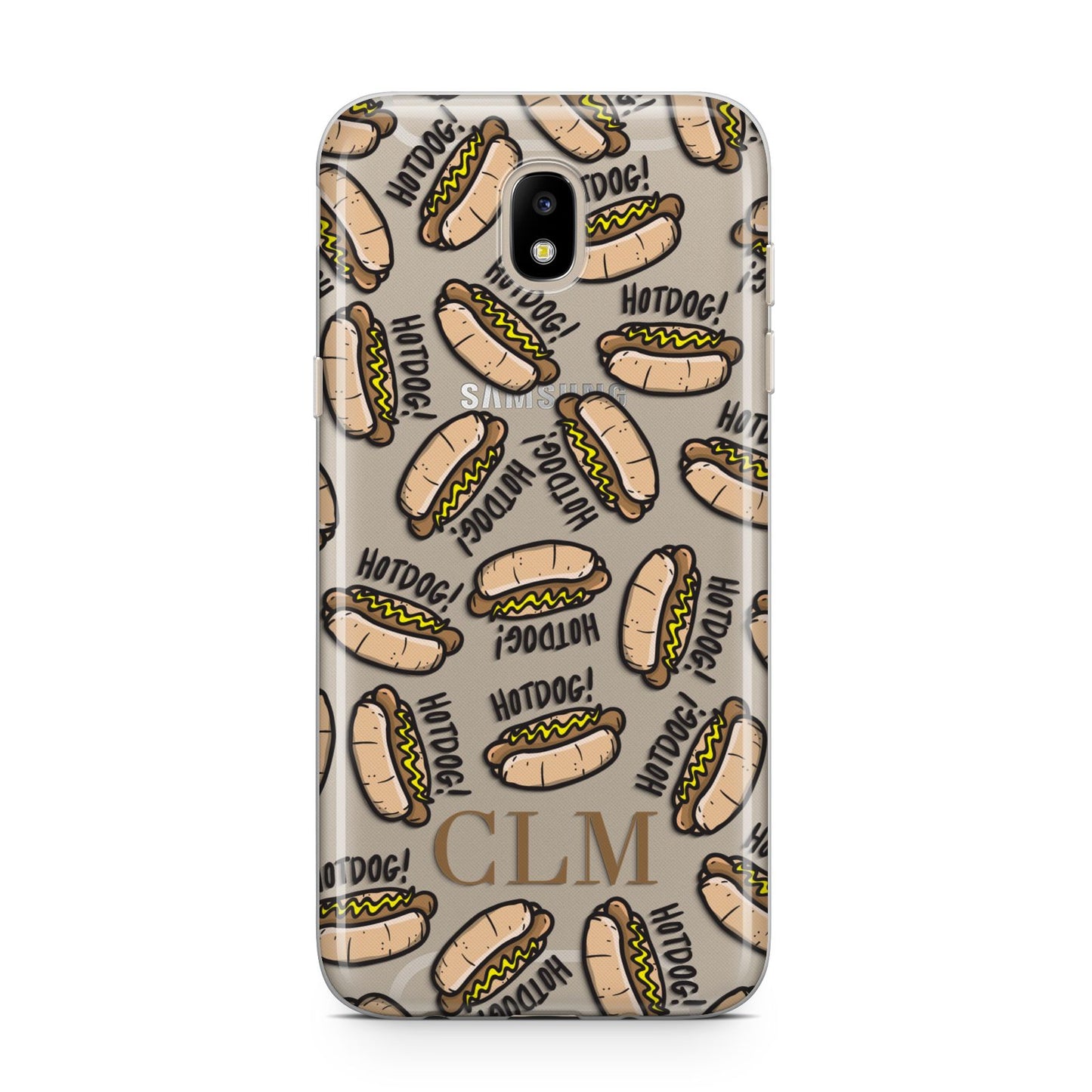 Personalised Hot Dog Initials Samsung J5 2017 Case