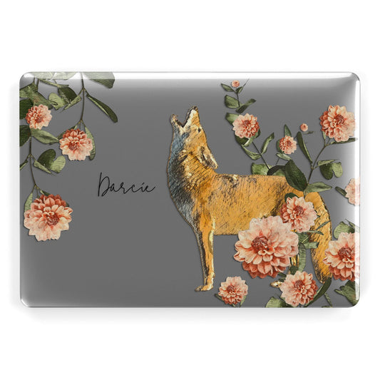 Personalised Howling Wolf Apple MacBook Case