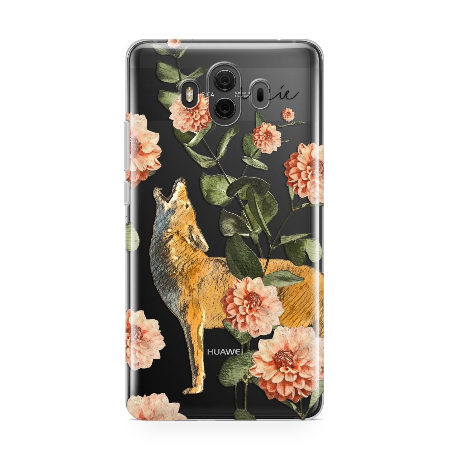 Personalised Howling Wolf Huawei Mate 10 Protective Phone Case