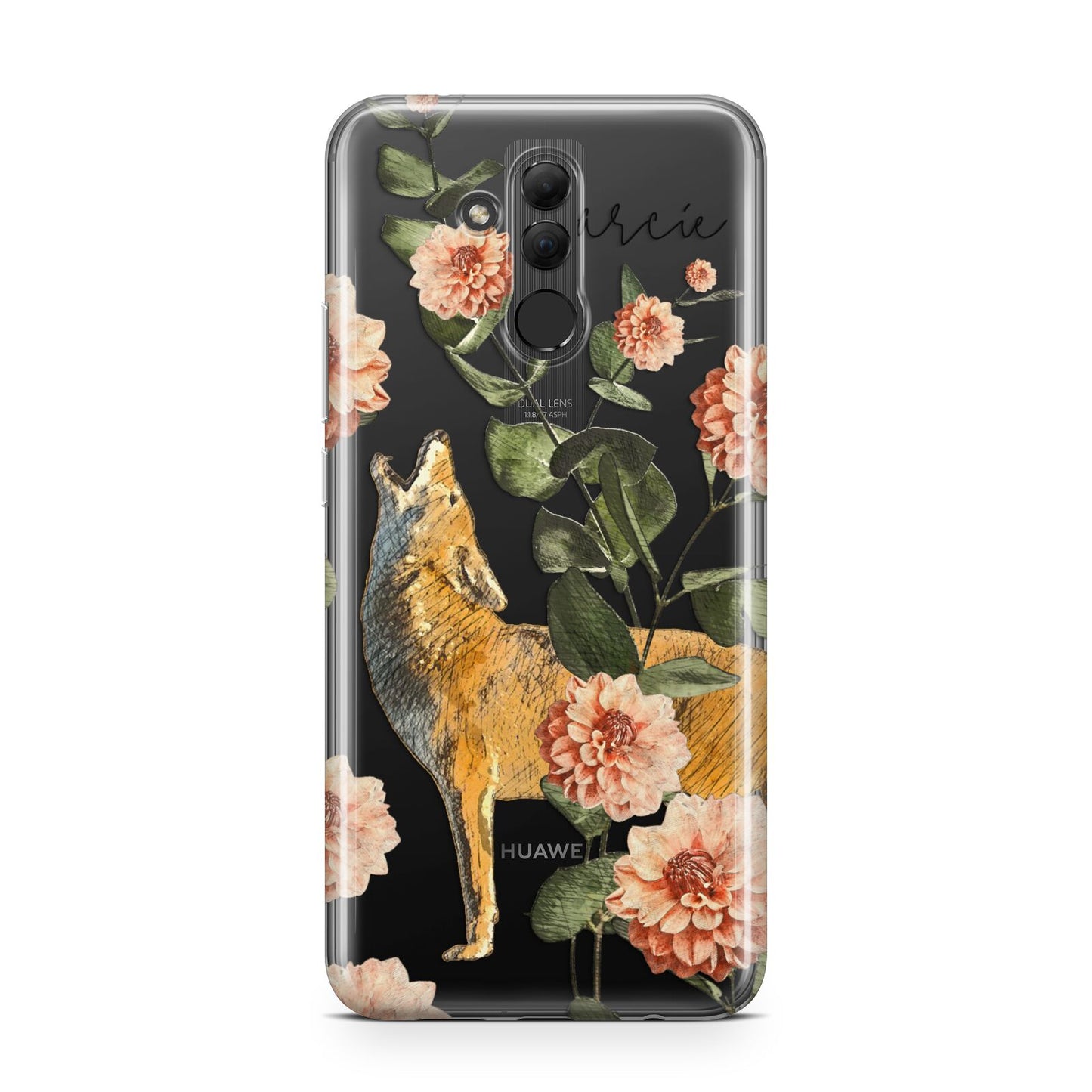 Personalised Howling Wolf Huawei Mate 20 Lite