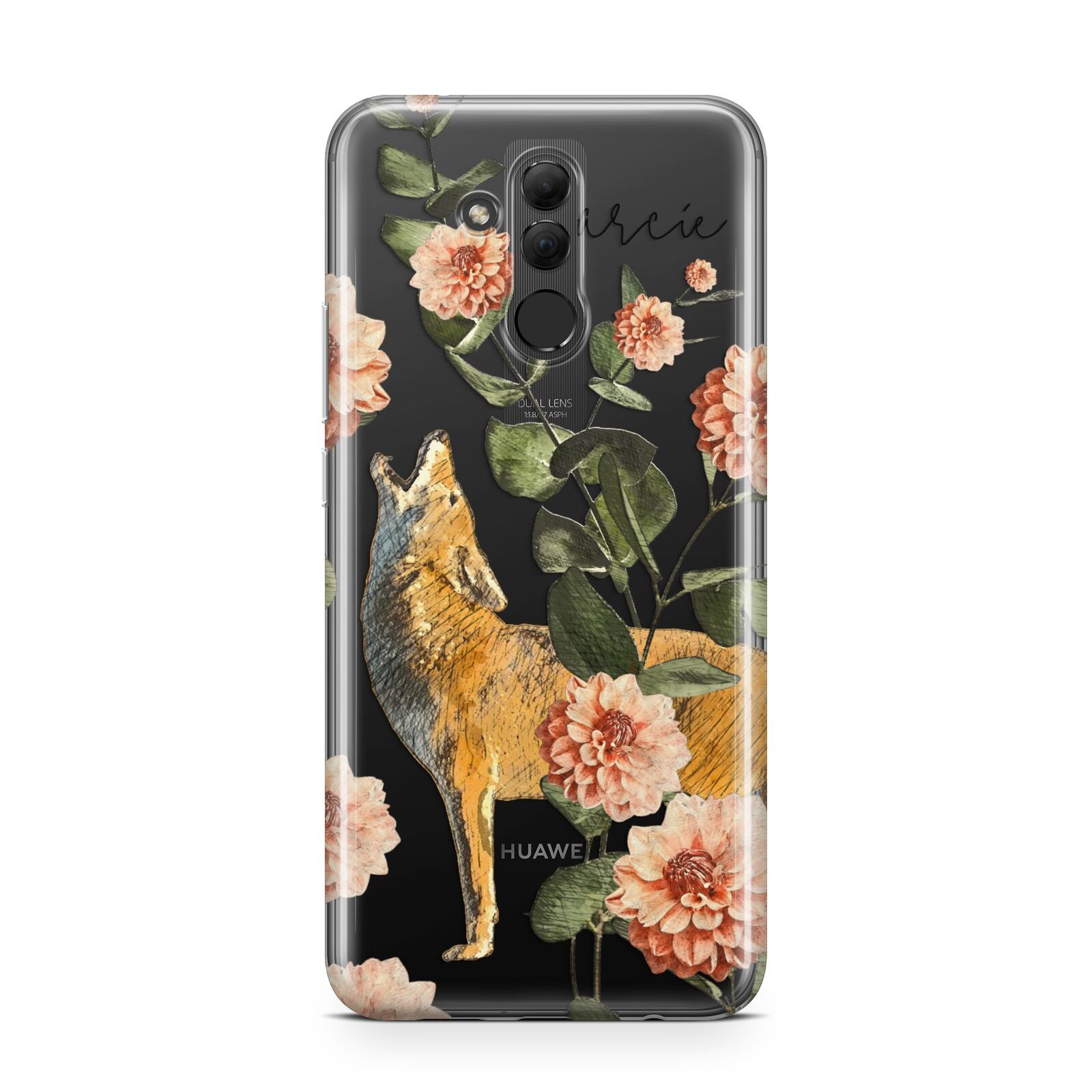 Personalised Howling Wolf Huawei Mate 20 Lite