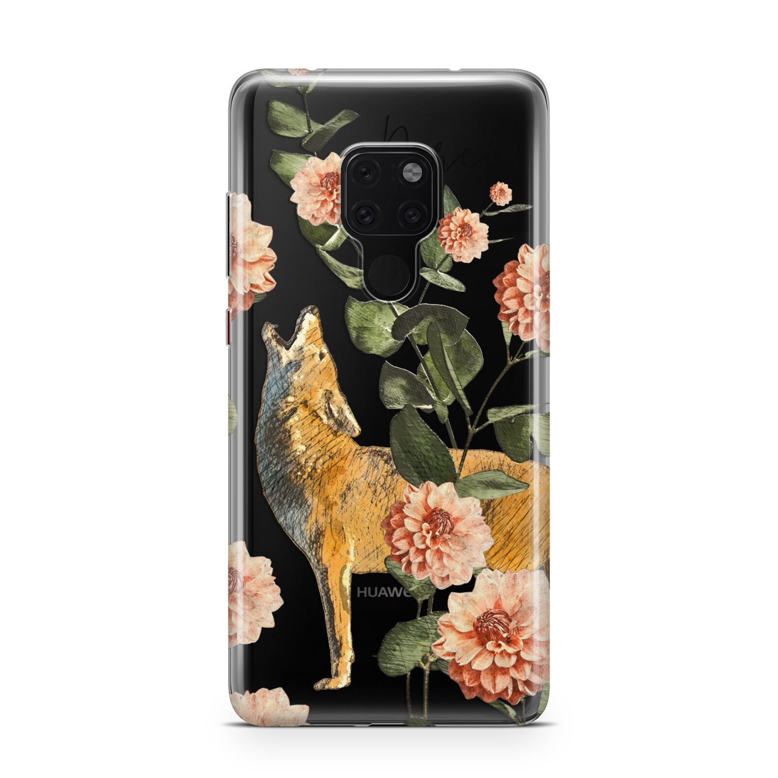 Personalised Howling Wolf Huawei Mate 20 Phone Case