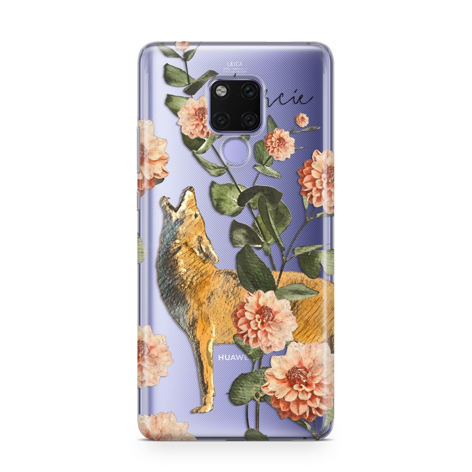 Personalised Howling Wolf Huawei Mate 20X Phone Case