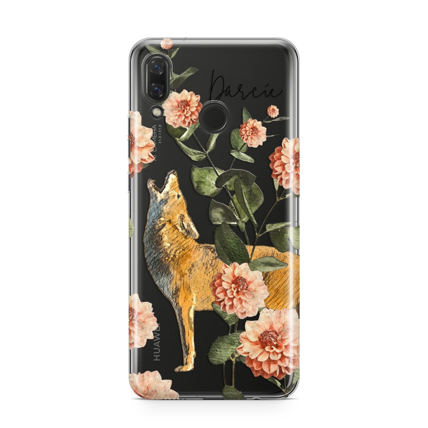 Personalised Howling Wolf Huawei Nova 3 Phone Case