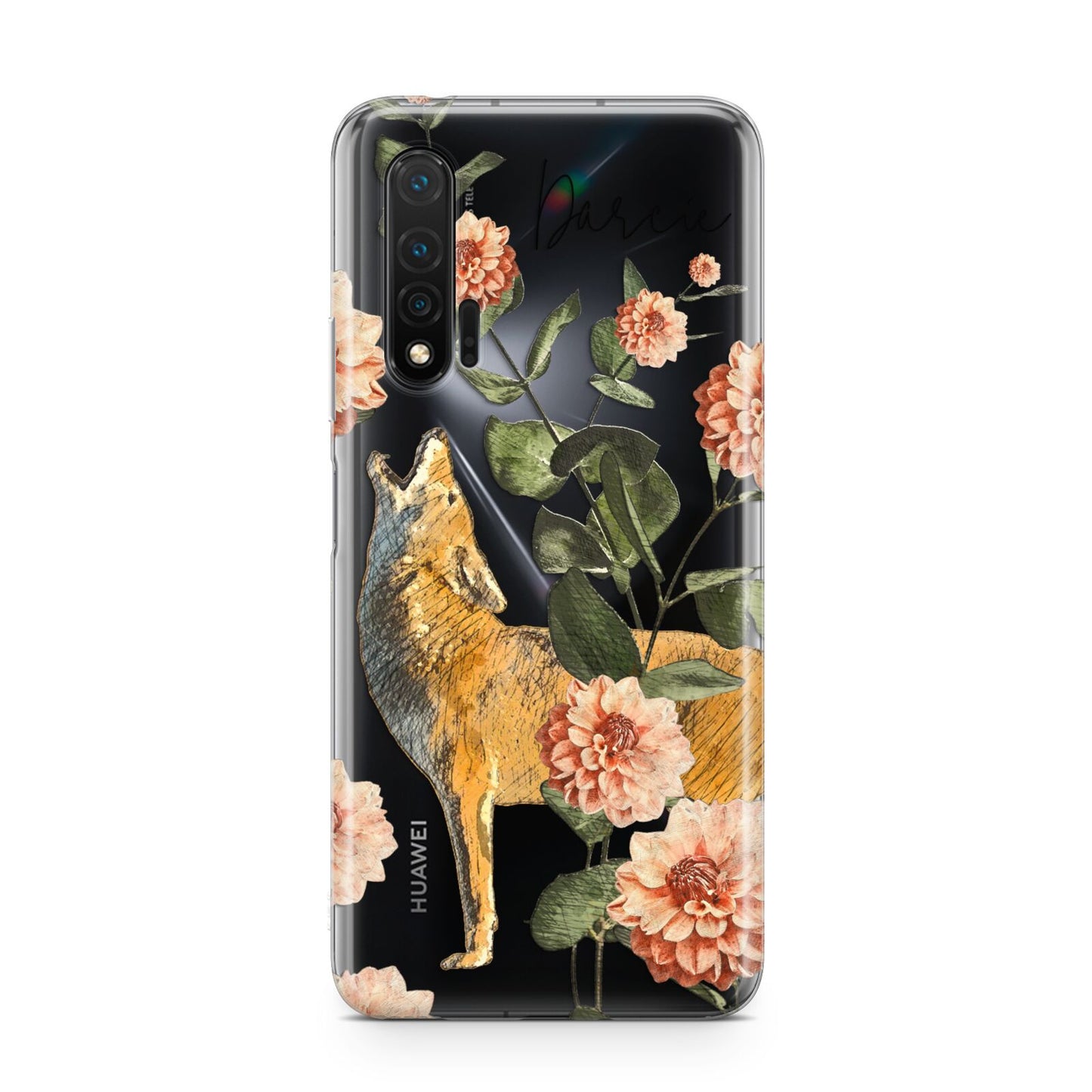 Personalised Howling Wolf Huawei Nova 6 Phone Case