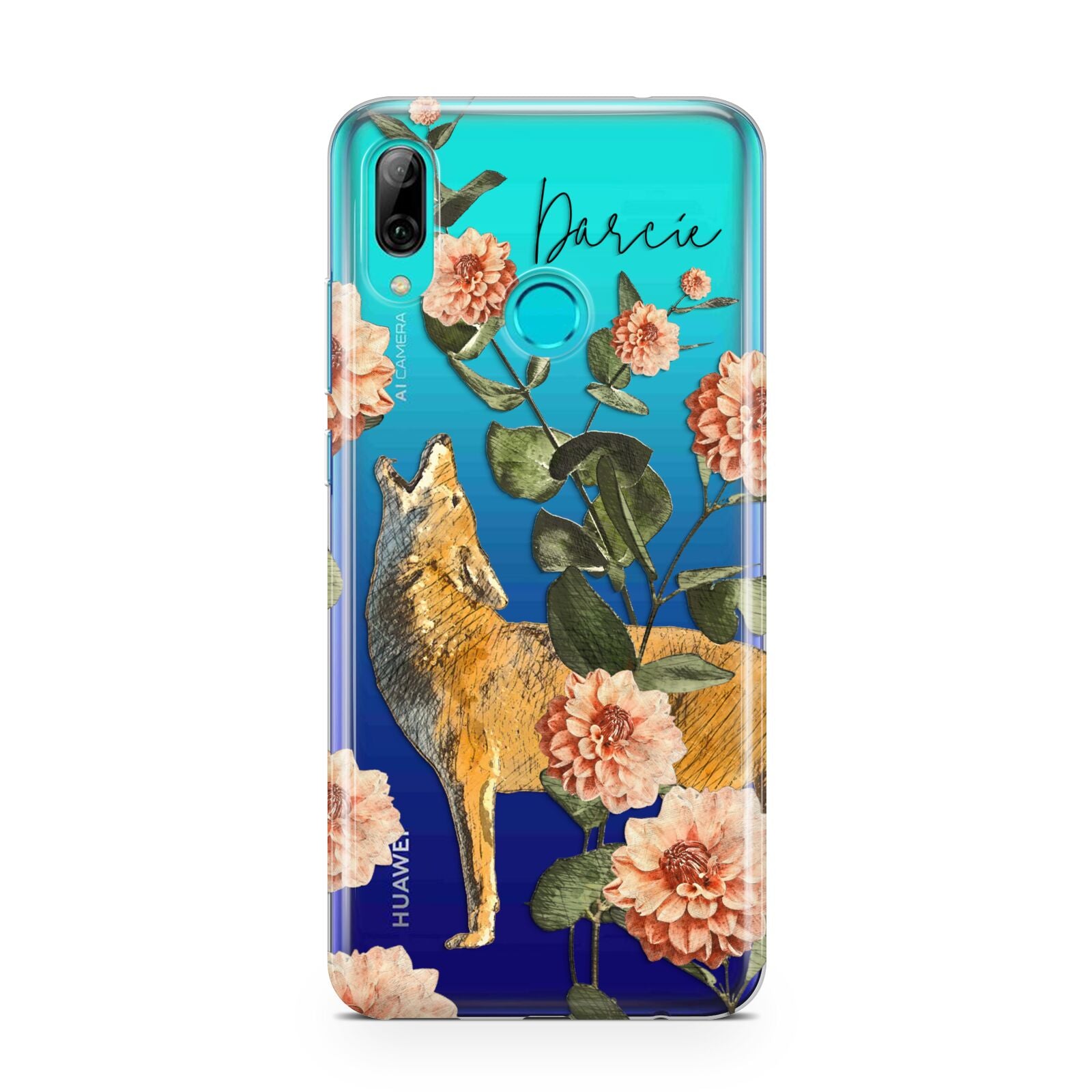 Personalised Howling Wolf Huawei P Smart 2019 Case