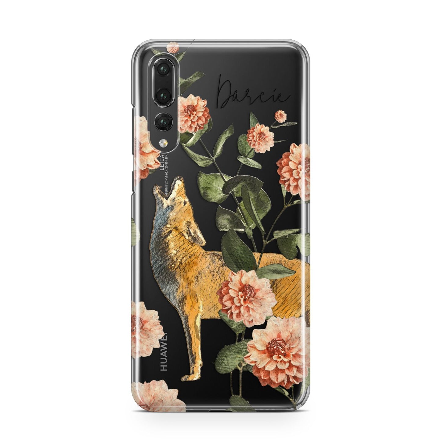 Personalised Howling Wolf Huawei P20 Pro Phone Case