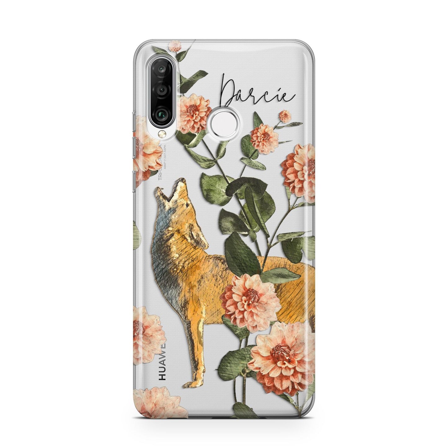 Personalised Howling Wolf Huawei P30 Lite Phone Case