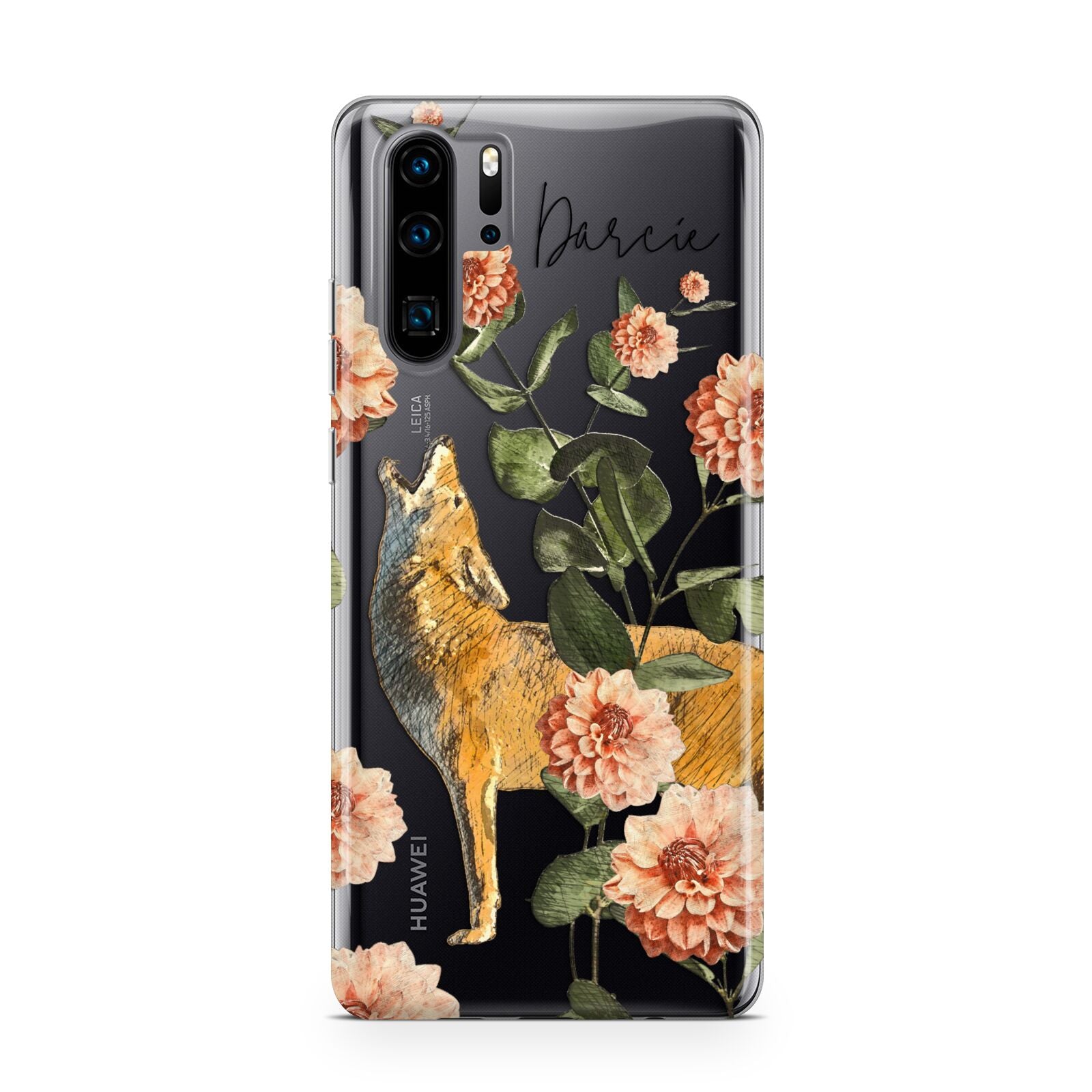 Personalised Howling Wolf Huawei P30 Pro Phone Case