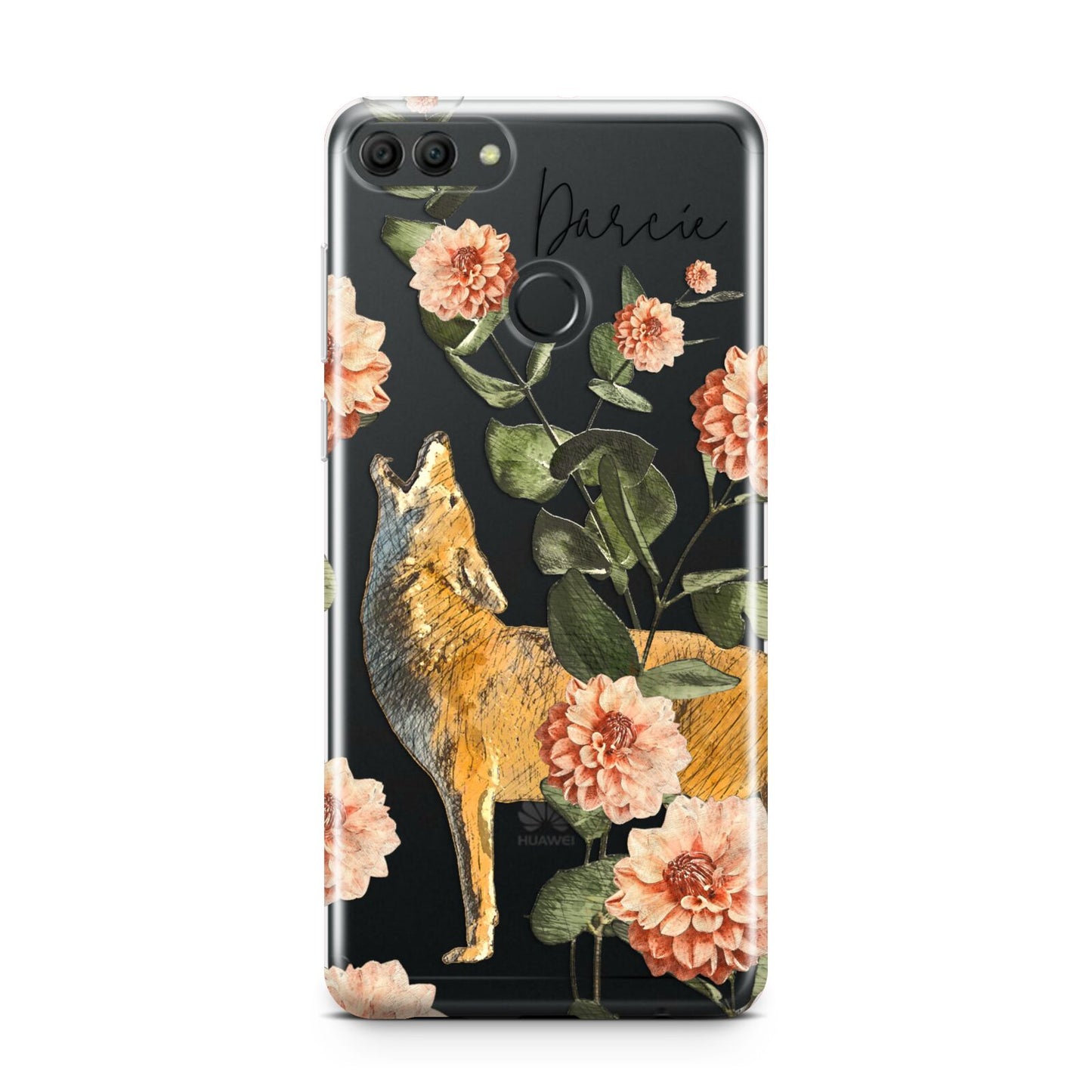 Personalised Howling Wolf Huawei Y9 2018