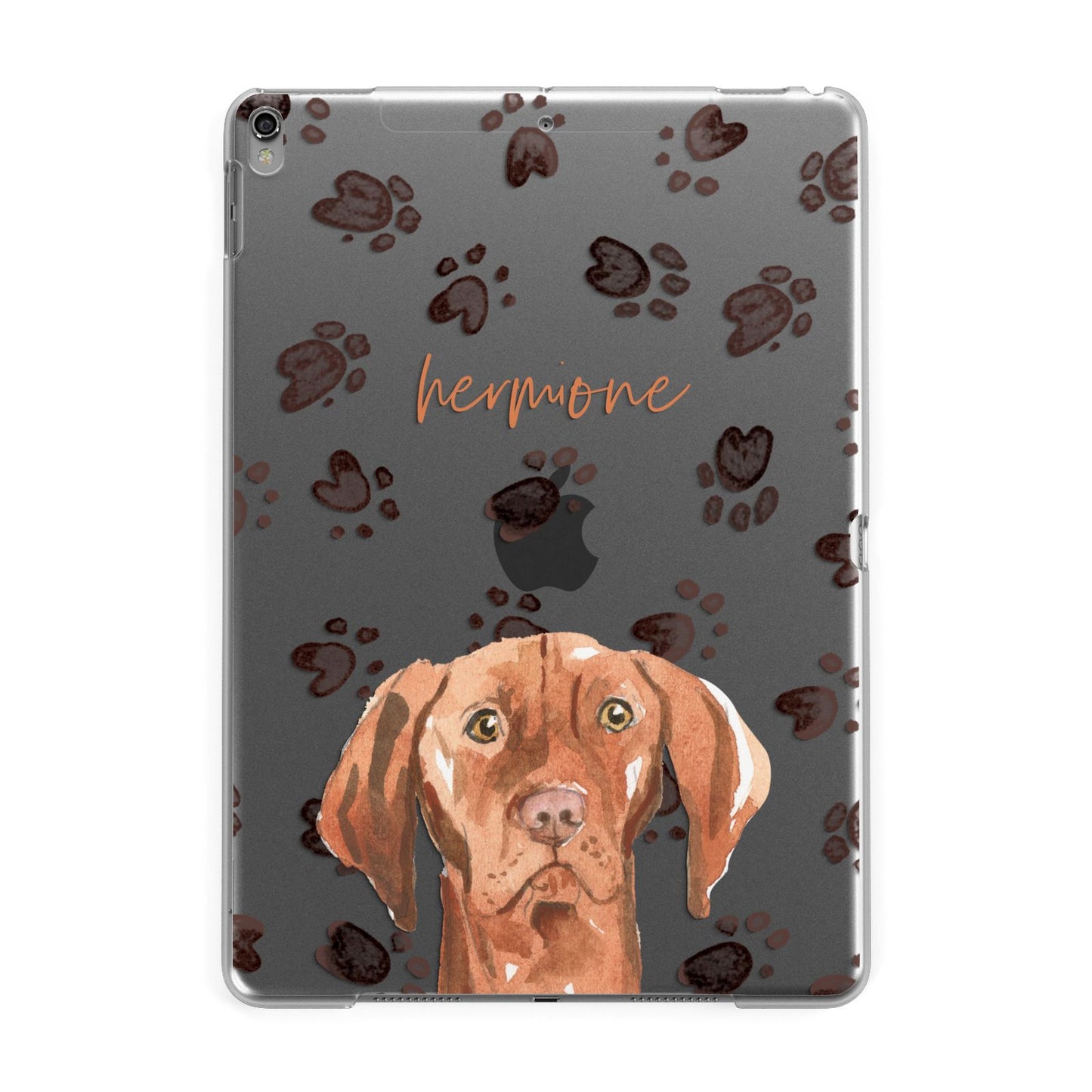 Personalised Hungarian Vizsla Apple iPad Grey Case