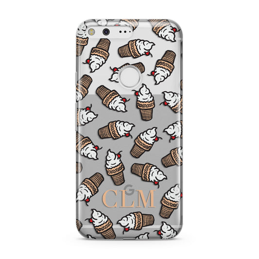 Personalised Ice Cream Initials Google Pixel Case