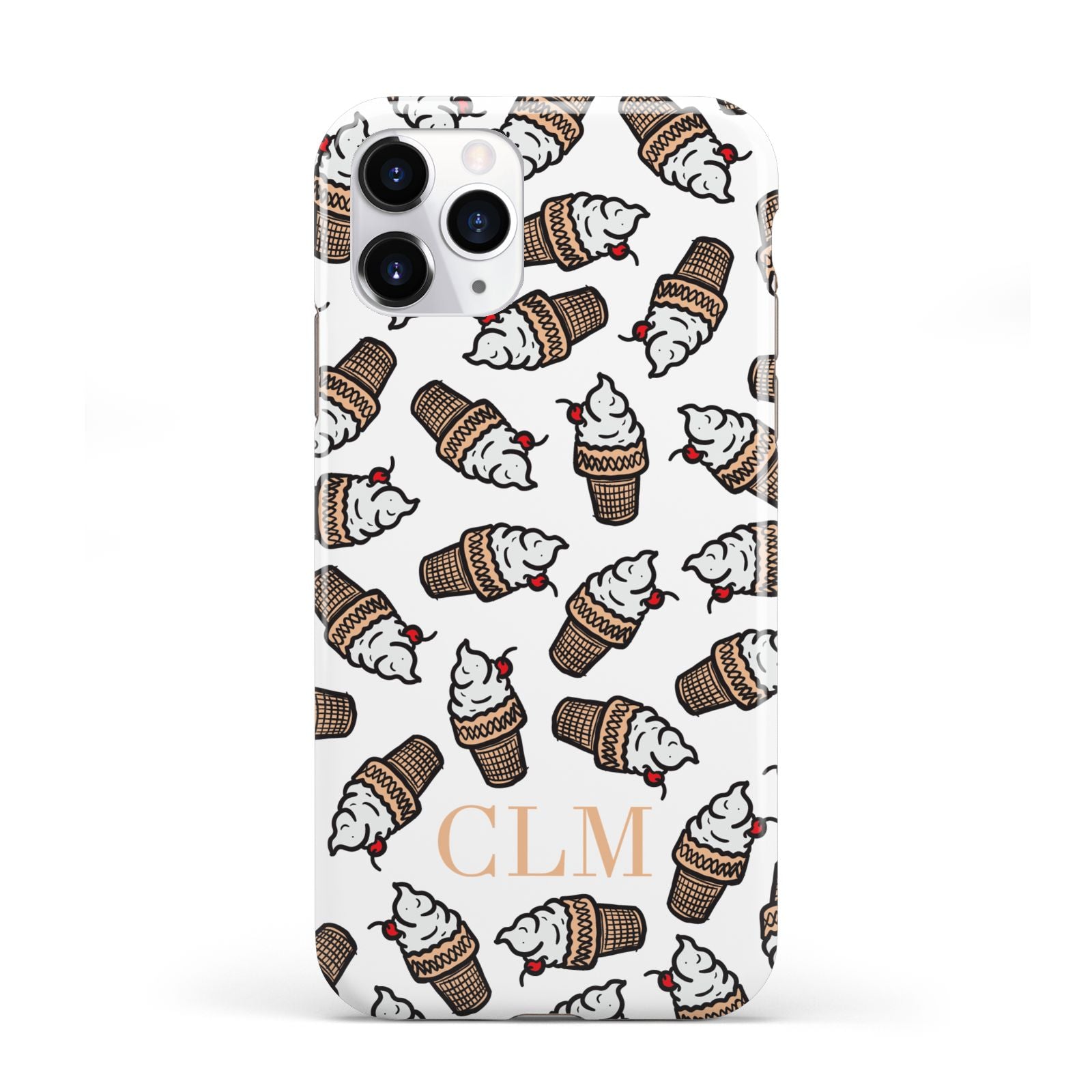 Personalised Ice Cream Initials iPhone 11 Pro 3D Tough Case