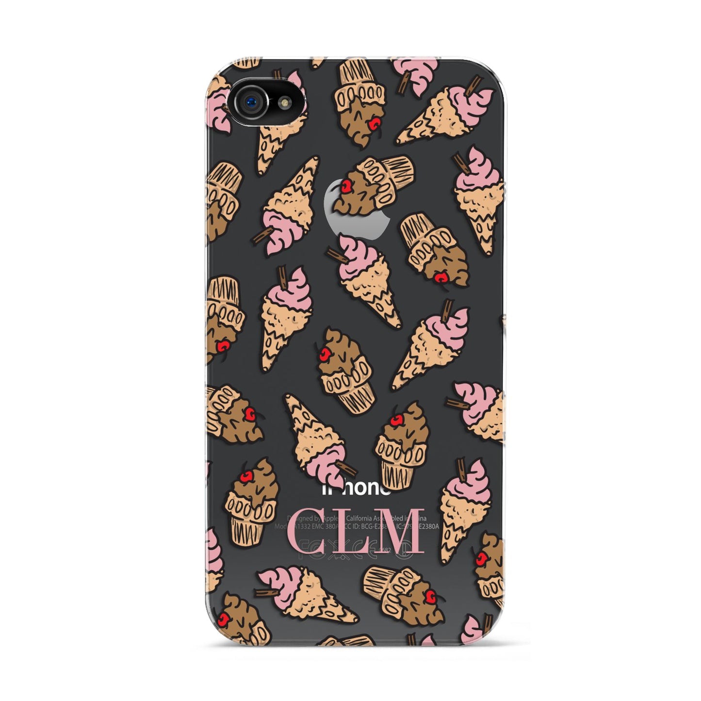 Personalised Ice Creams Initials Apple iPhone 4s Case