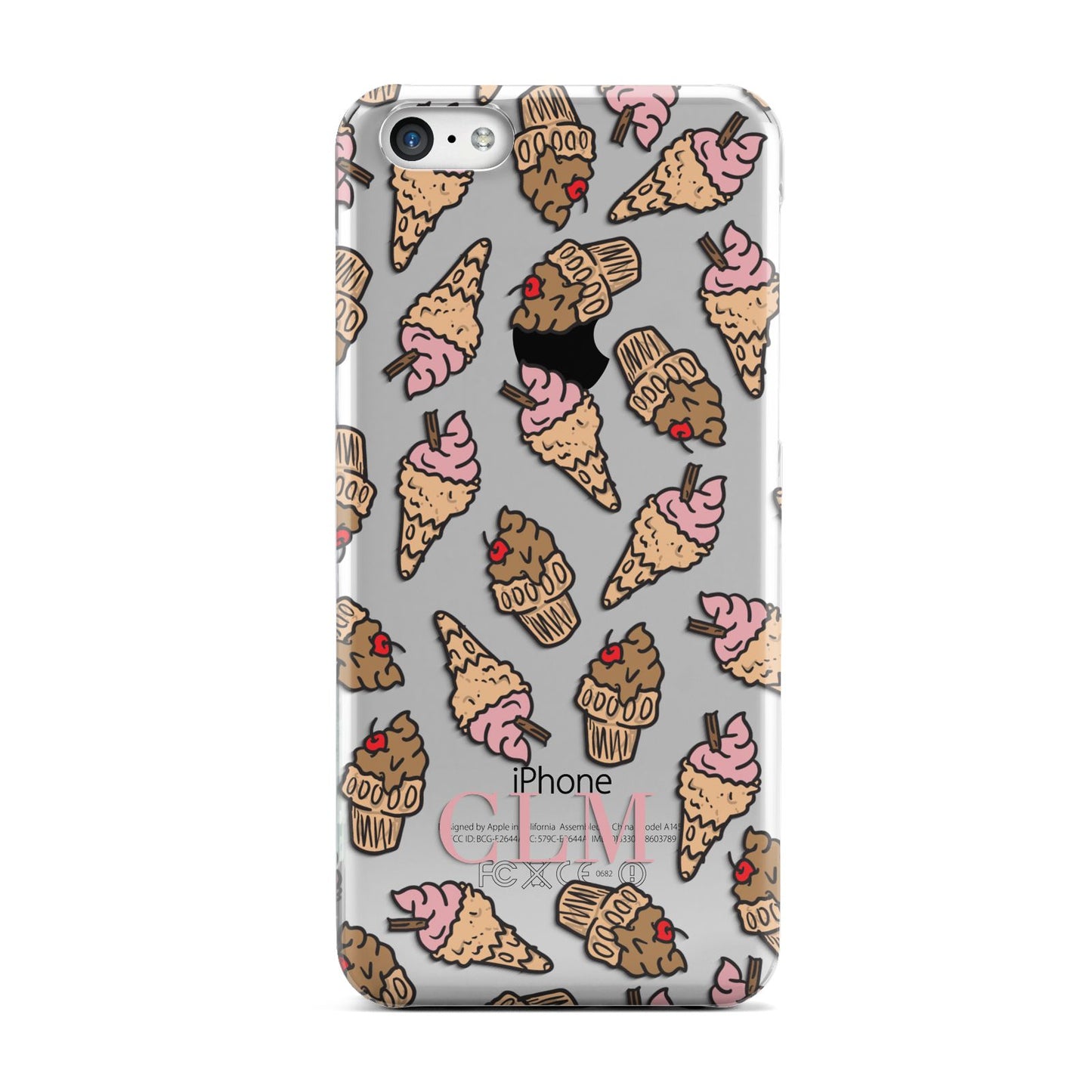 Personalised Ice Creams Initials Apple iPhone 5c Case