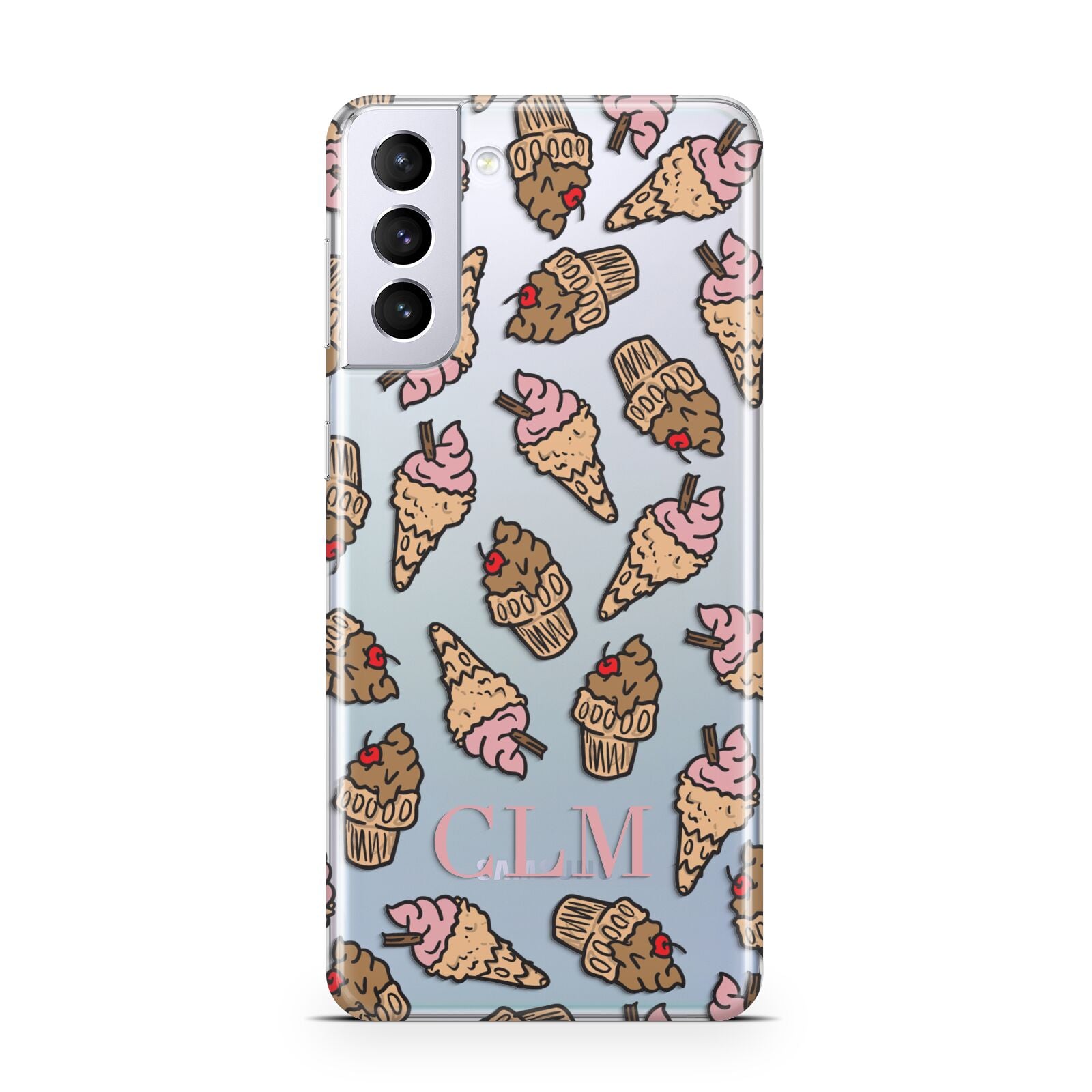 Personalised Ice Creams Initials Samsung S21 Plus Phone Case